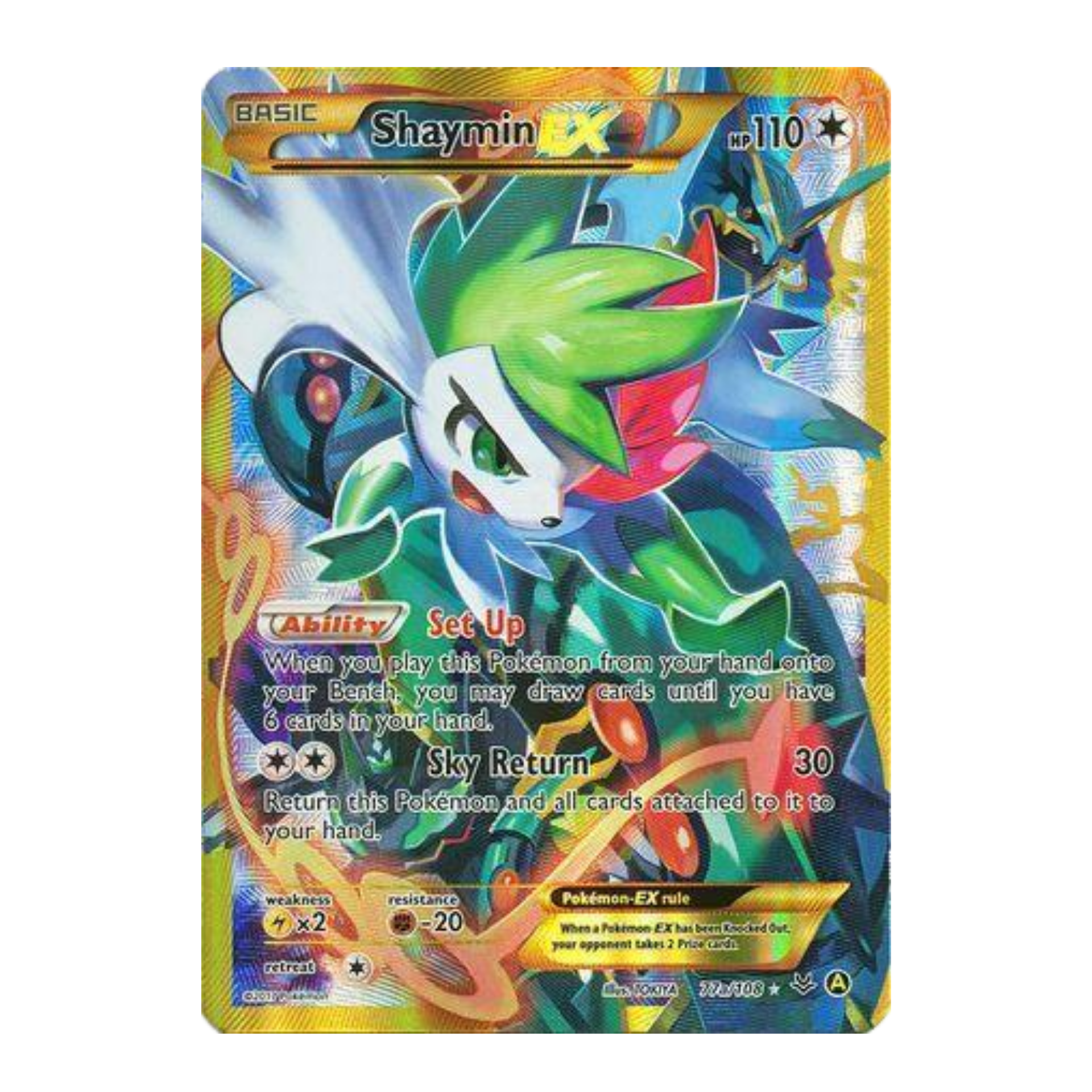 Shaymin EX ROS 77a - EX Inglés