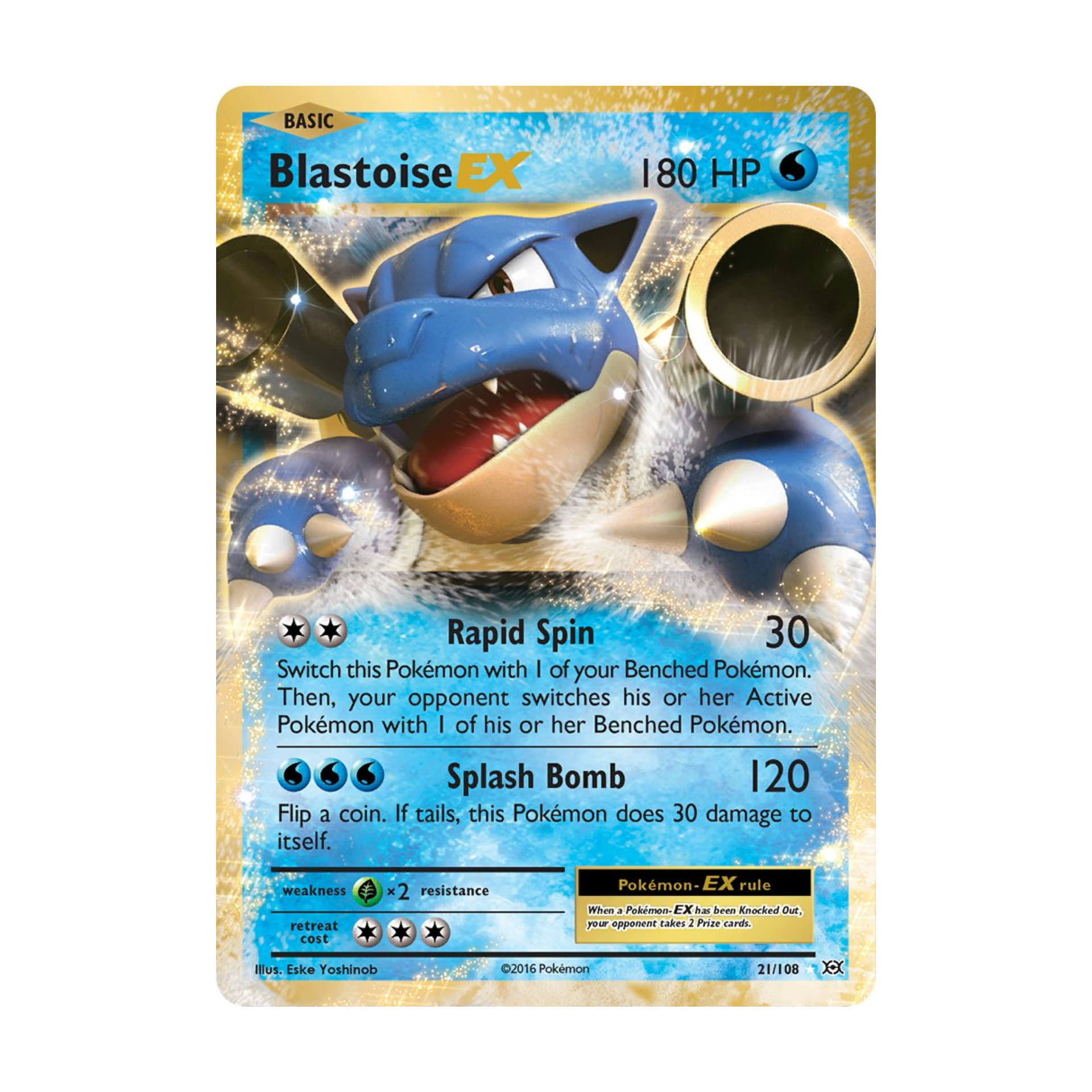 Blastoise EX EVO 21 - NM Español