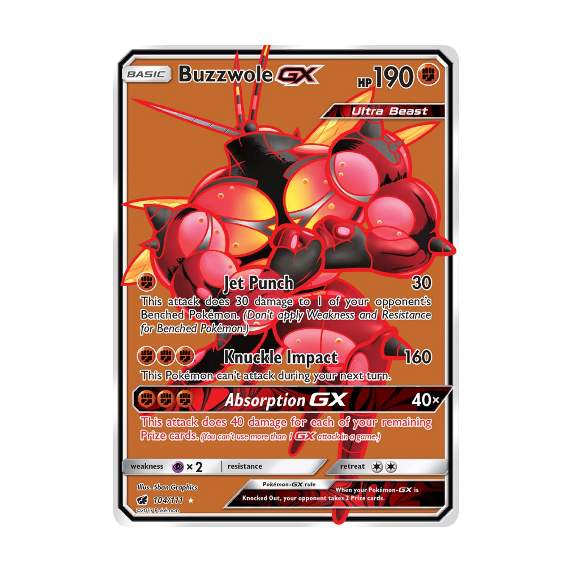 Buzzwole GX CIN 104 - NM Español