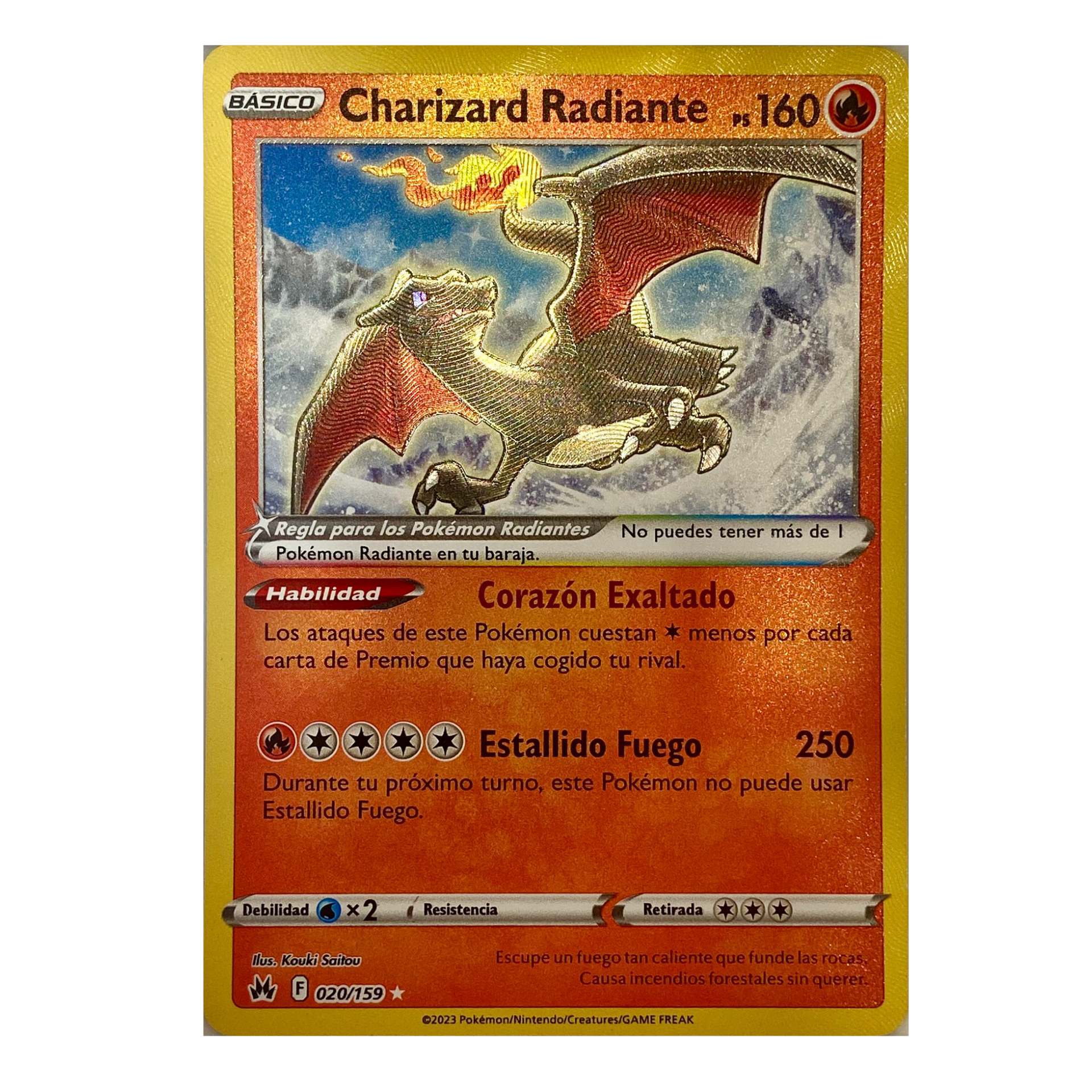 Charizard Radiante CRZ 020 - NM Español