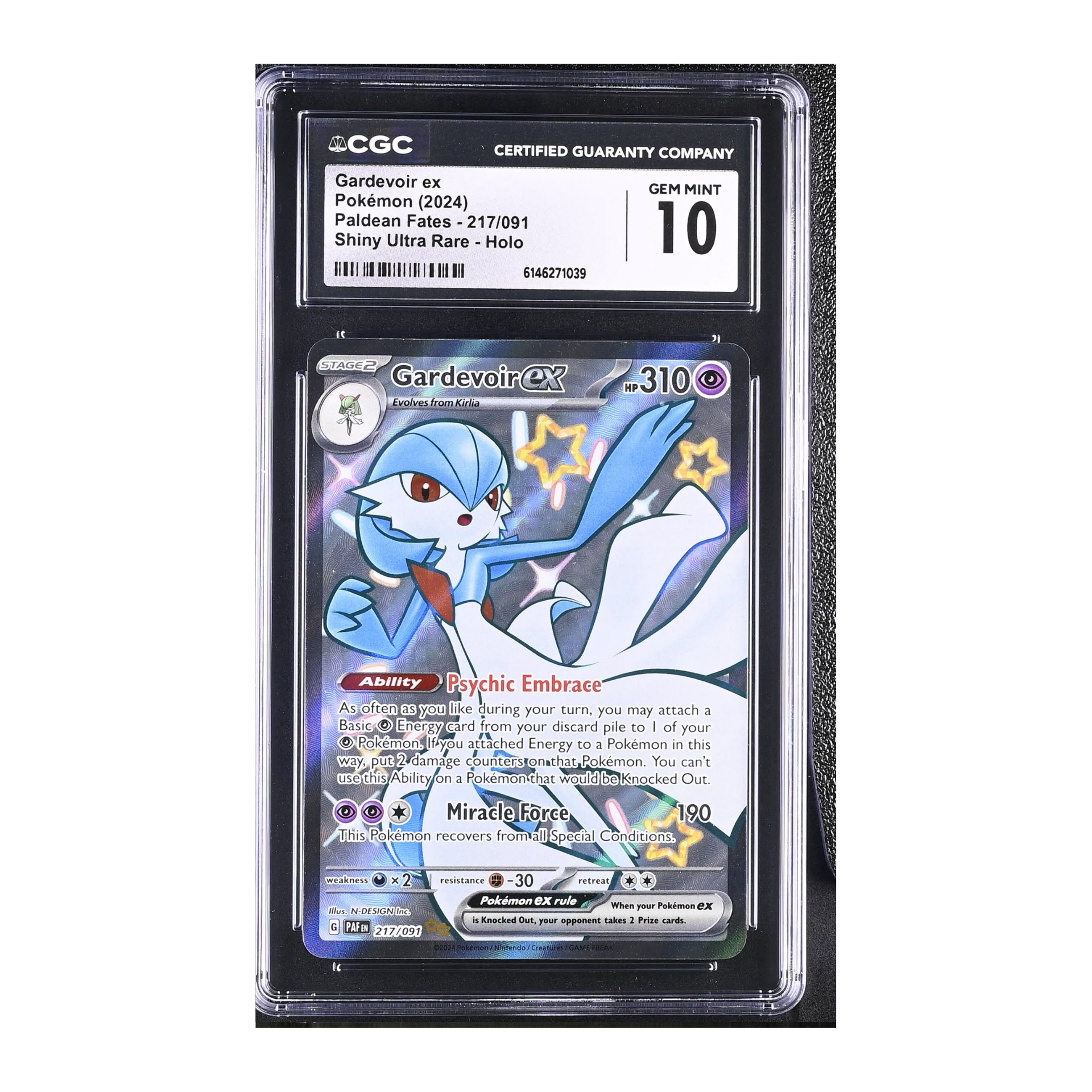 Gardevoir EX (2024) Paldean Fates - CGC 10