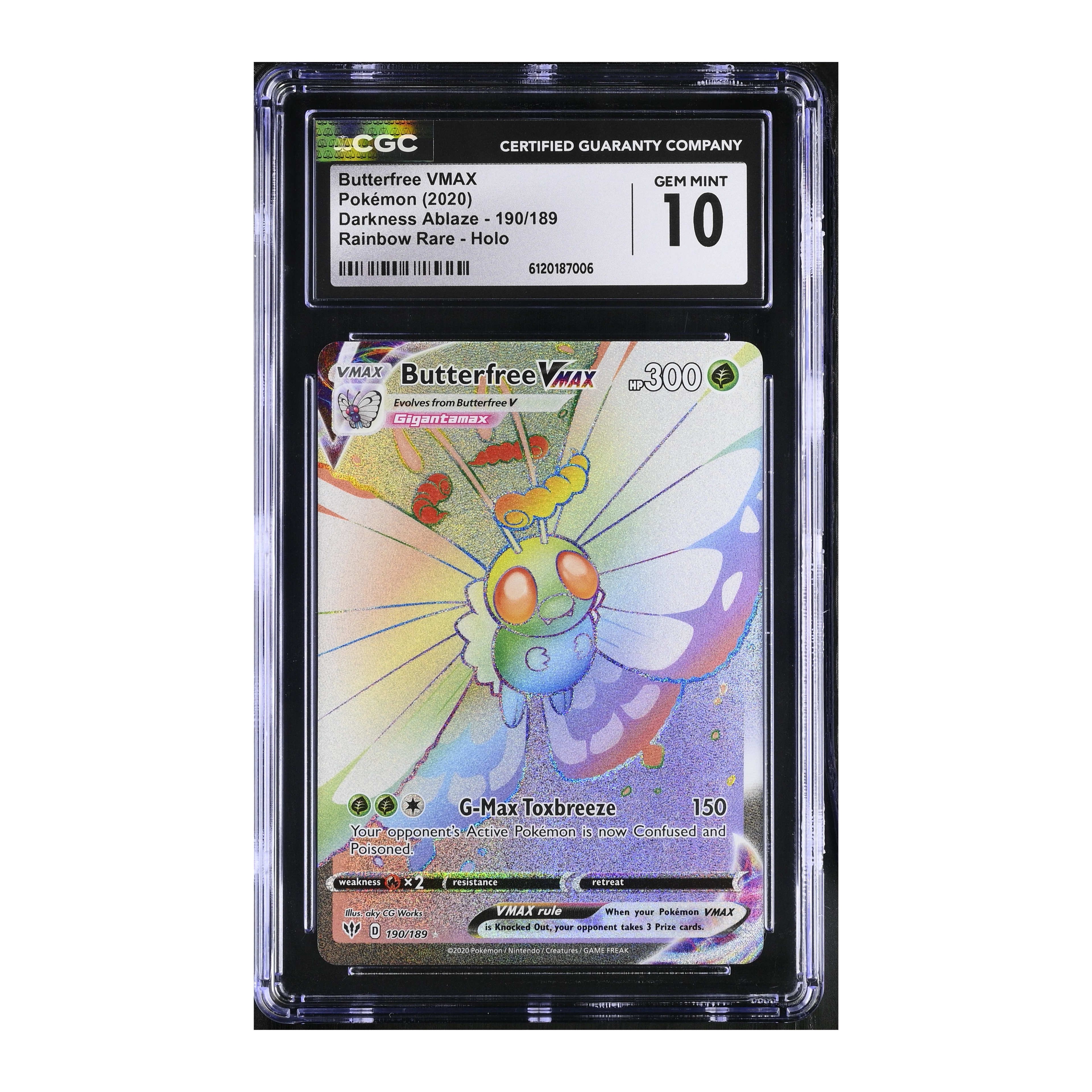 Butterfree VMAX (2020) Darkness Ablaze - CGC 10