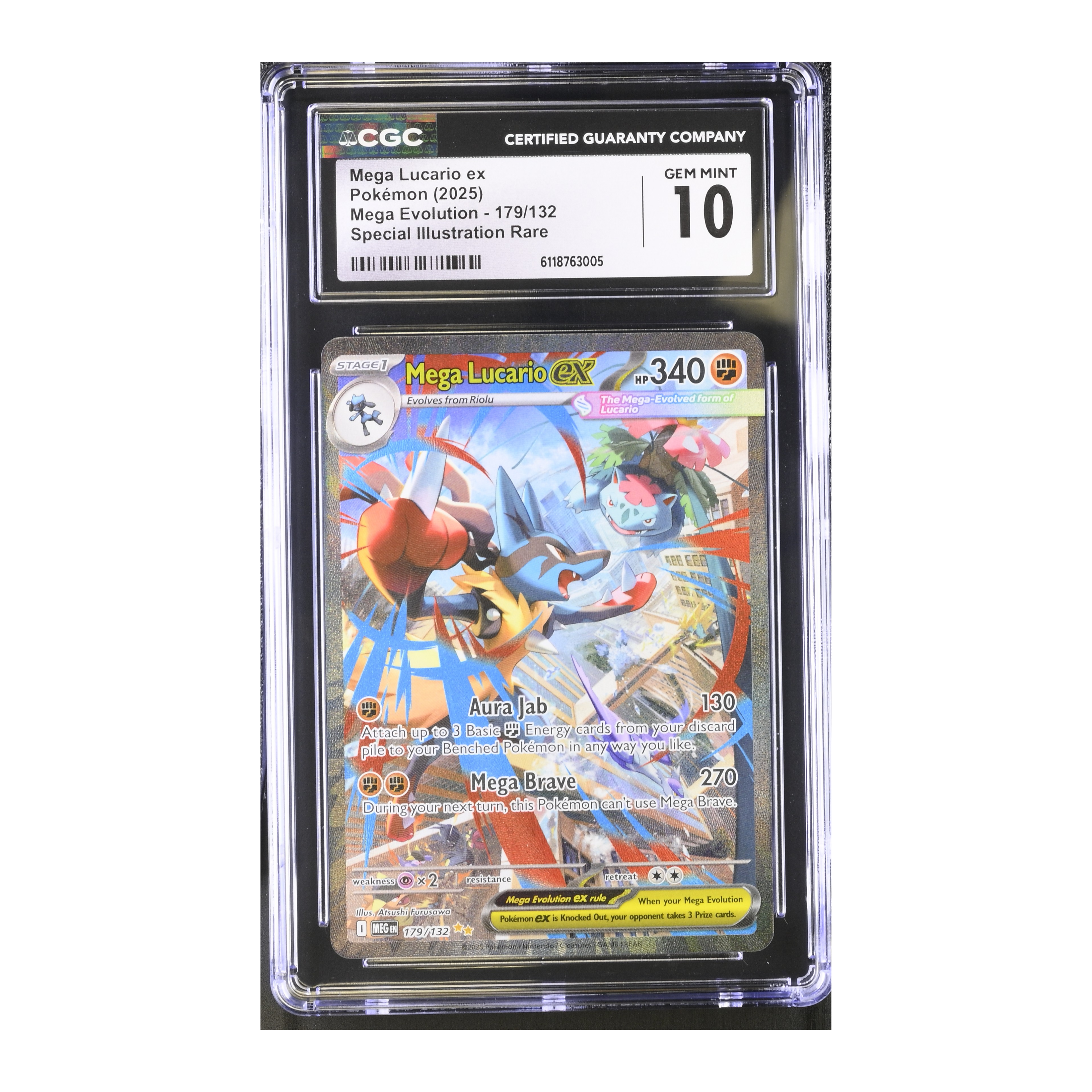 Mega Lucario EX (2025) Mega Evolution - CGC 10