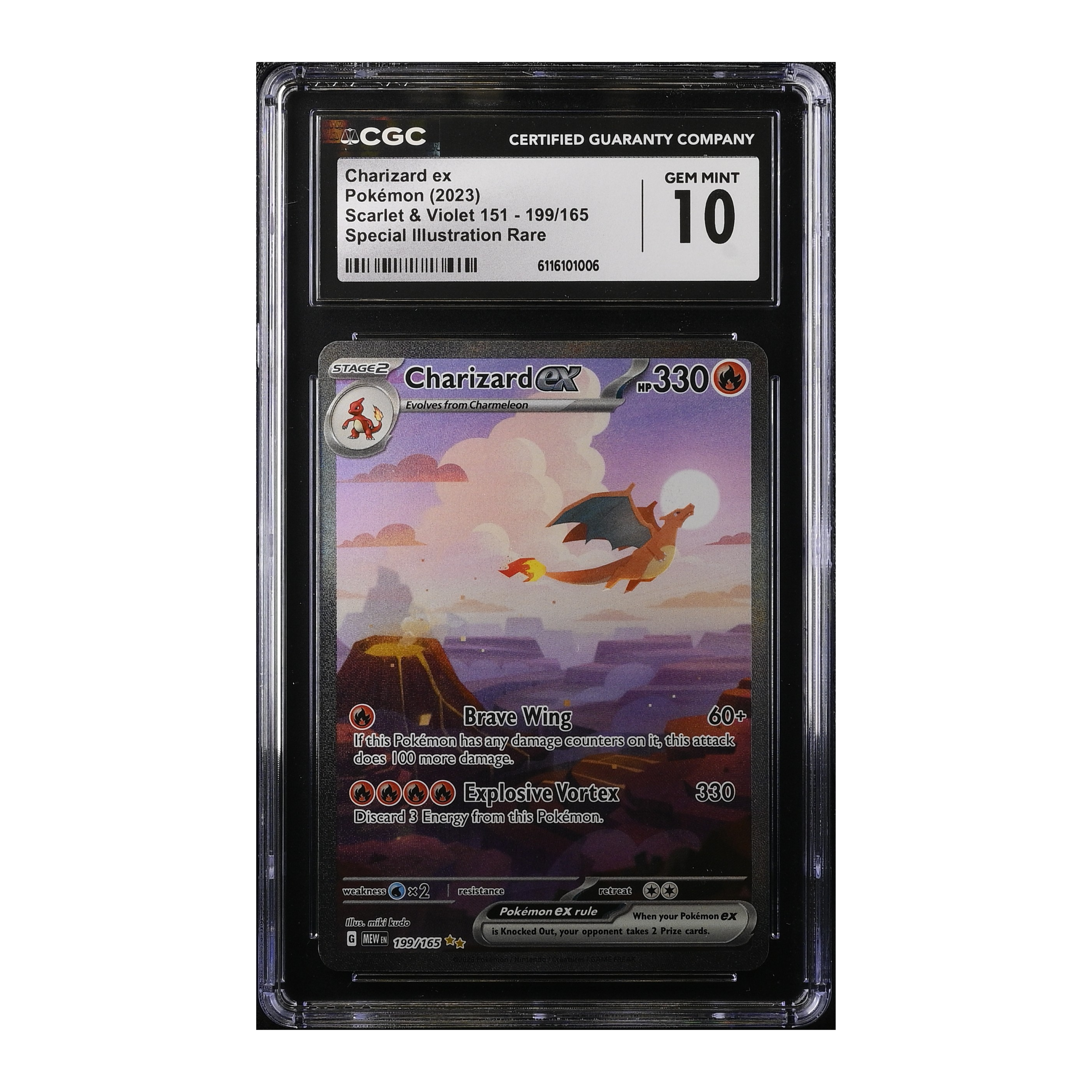 Charizard EX (2023) Scarlet & Violet Pokemon 151 - CGC 10