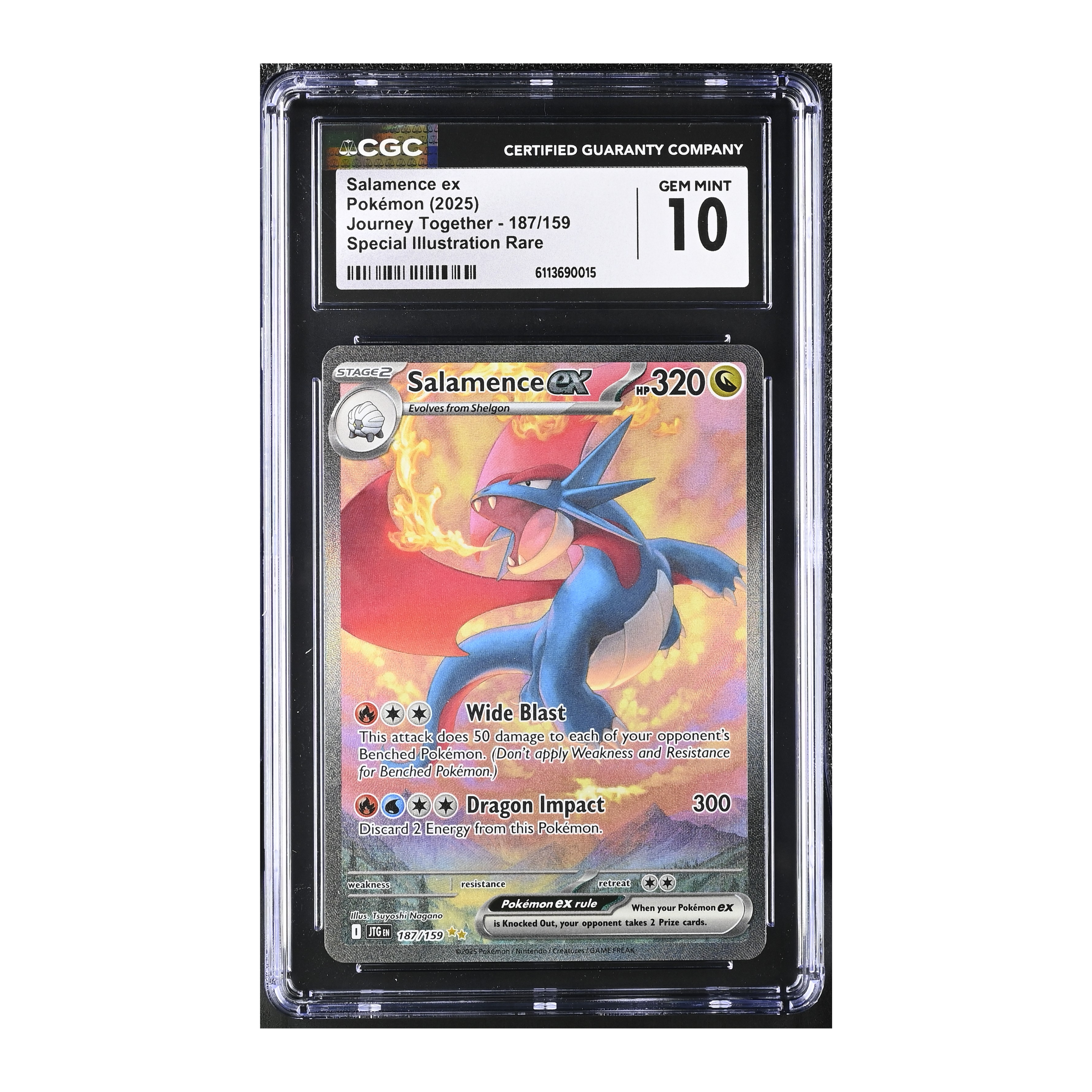 Salamence EX (2025) Journey Together - CGC 10