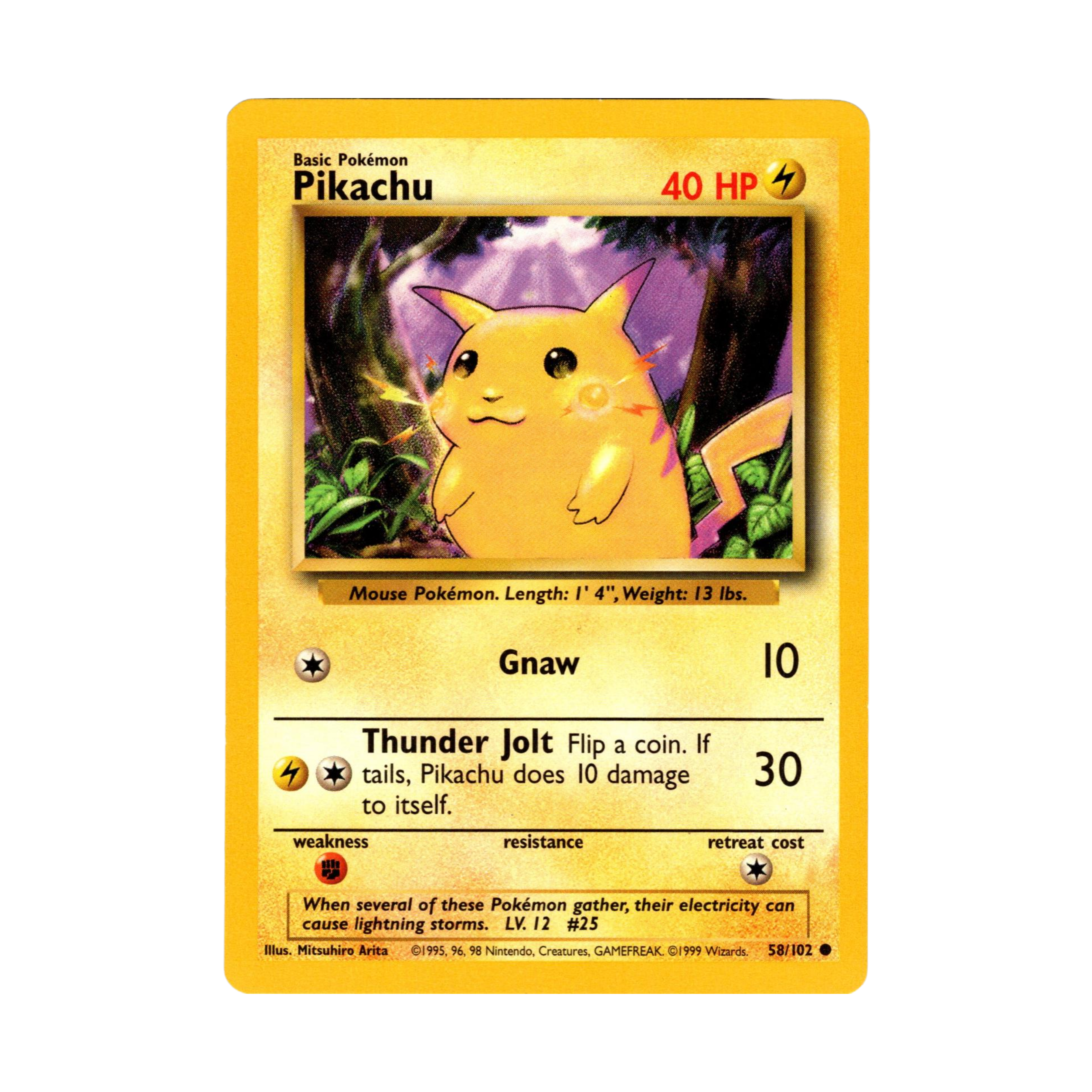 Pikachu BS 58 - Español NM