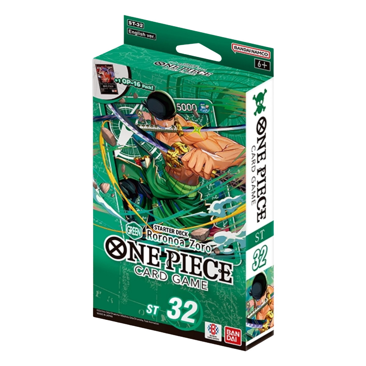 Mazo Starter Deck ST-32 Green Roronoa Zoro One Piece - Ingles