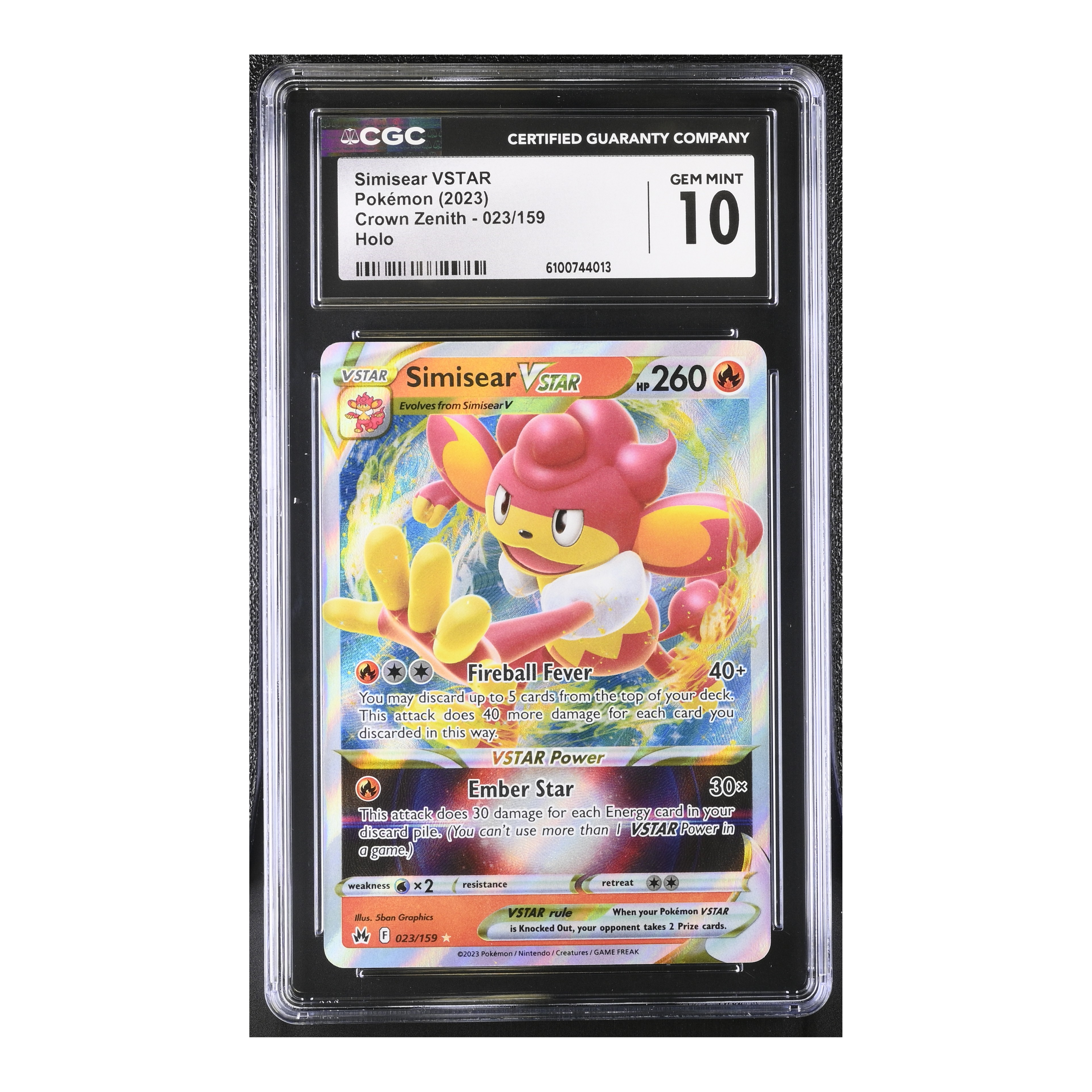 Simisear VSTAR (2023) Crown Zenith - CGC 10