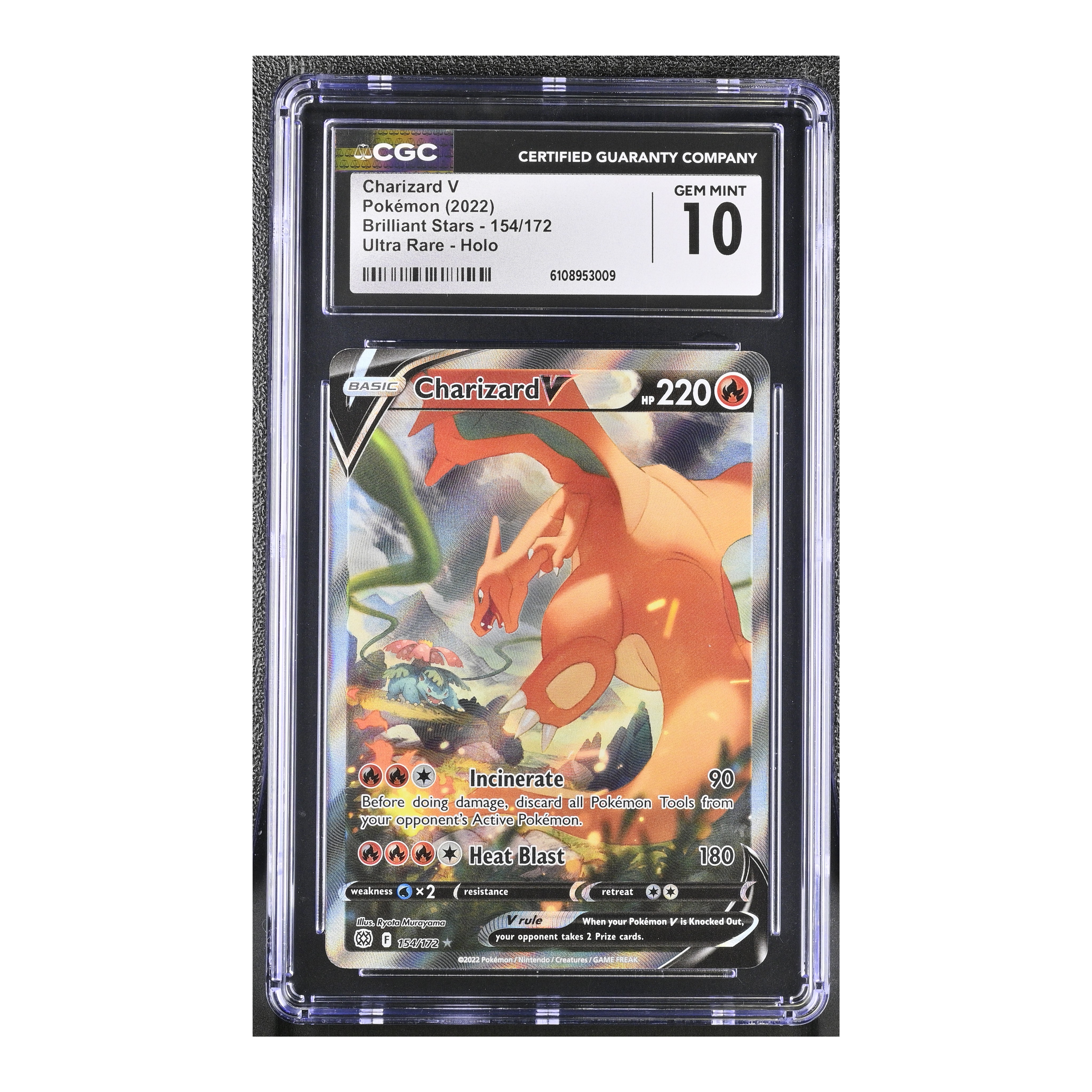 Charizard V (2022) Brilliant Stars - CGC 10
