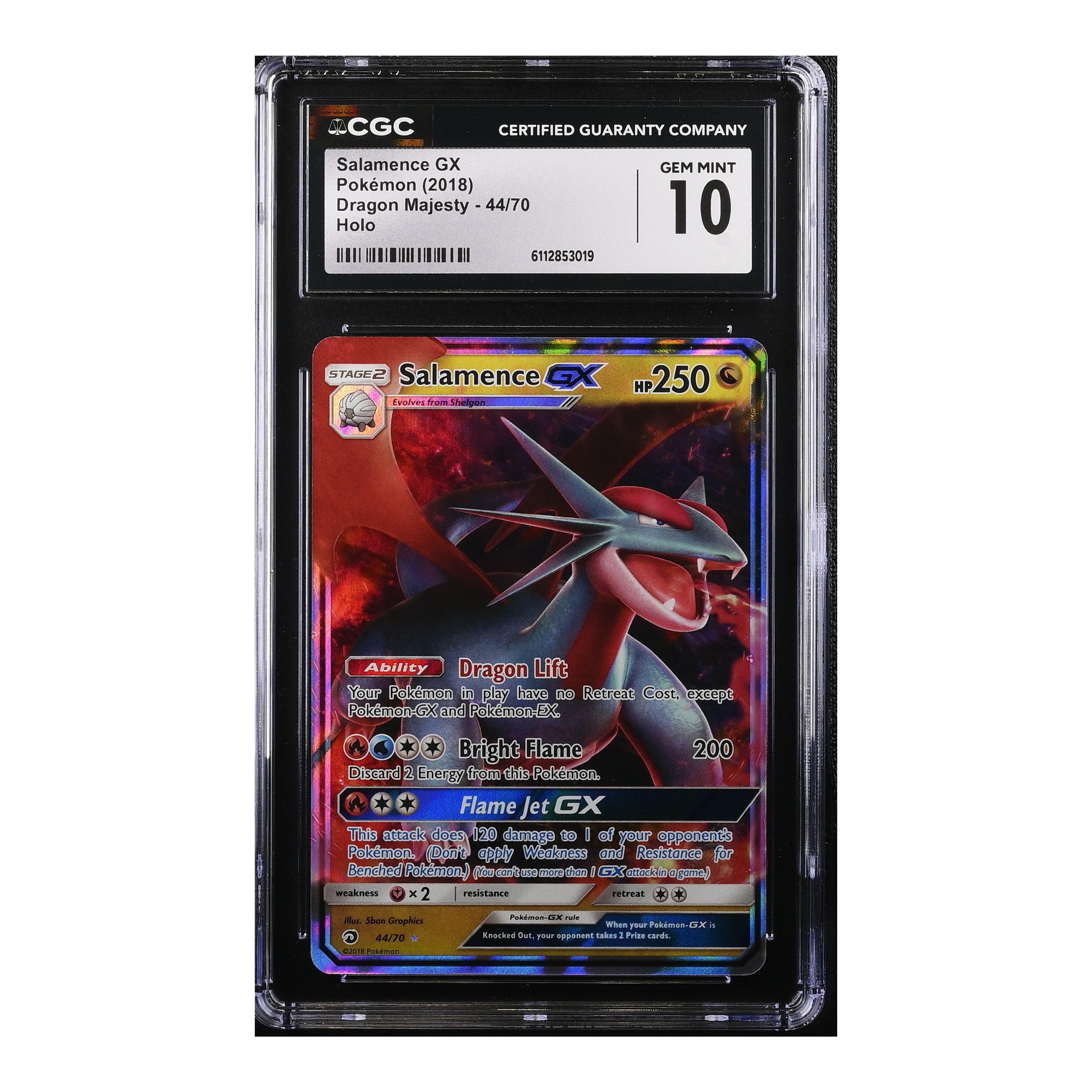 Salamence GX (2018) Dragon Majesty - CGC 10