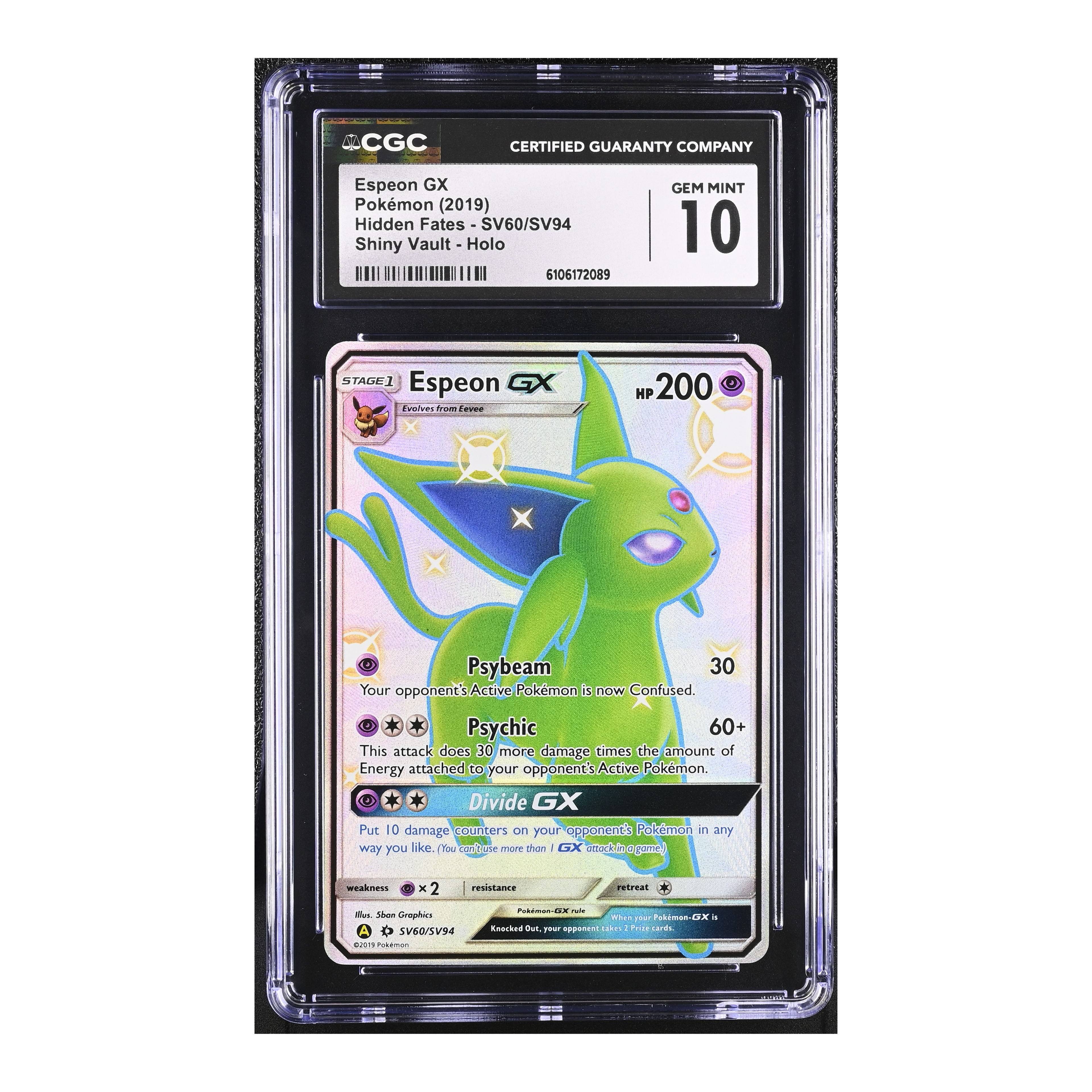 Espeon GX (2019) Hidden Fates - CGC 10