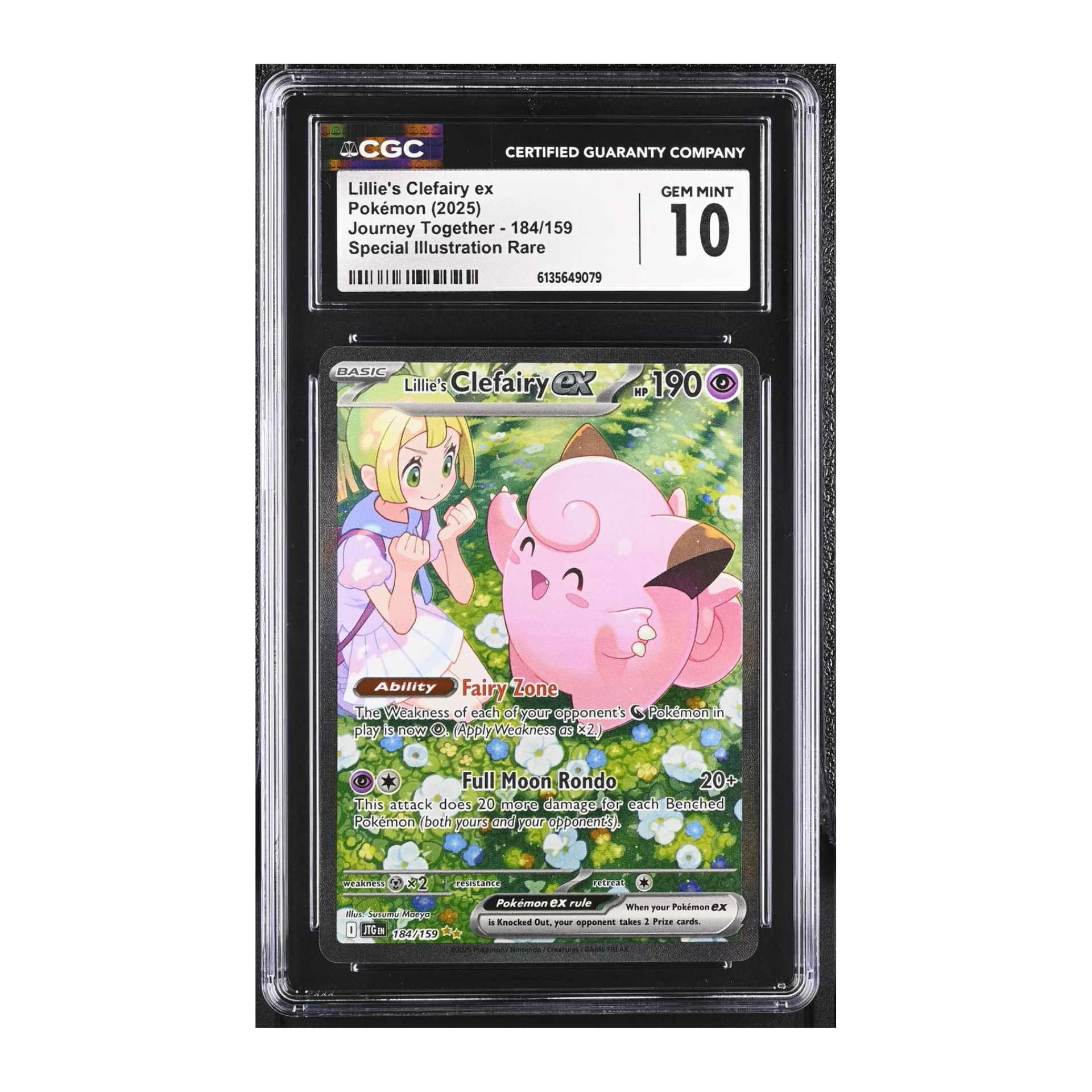 Lillie's Clefairy EX (2025) Journey Together - CGC 10