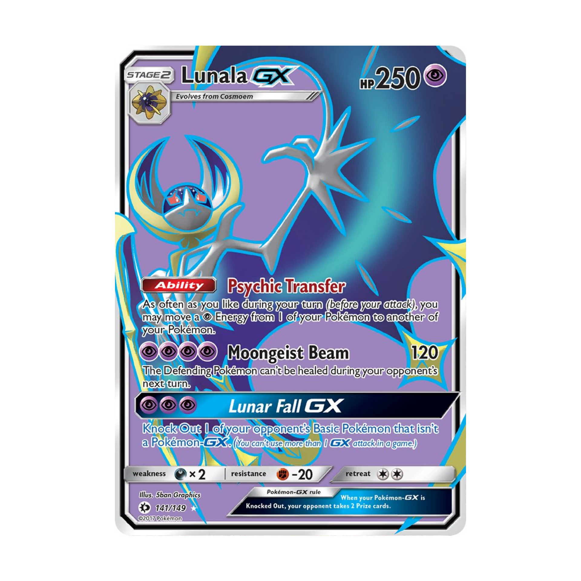 Lunala GX SUM 141 - NM Español