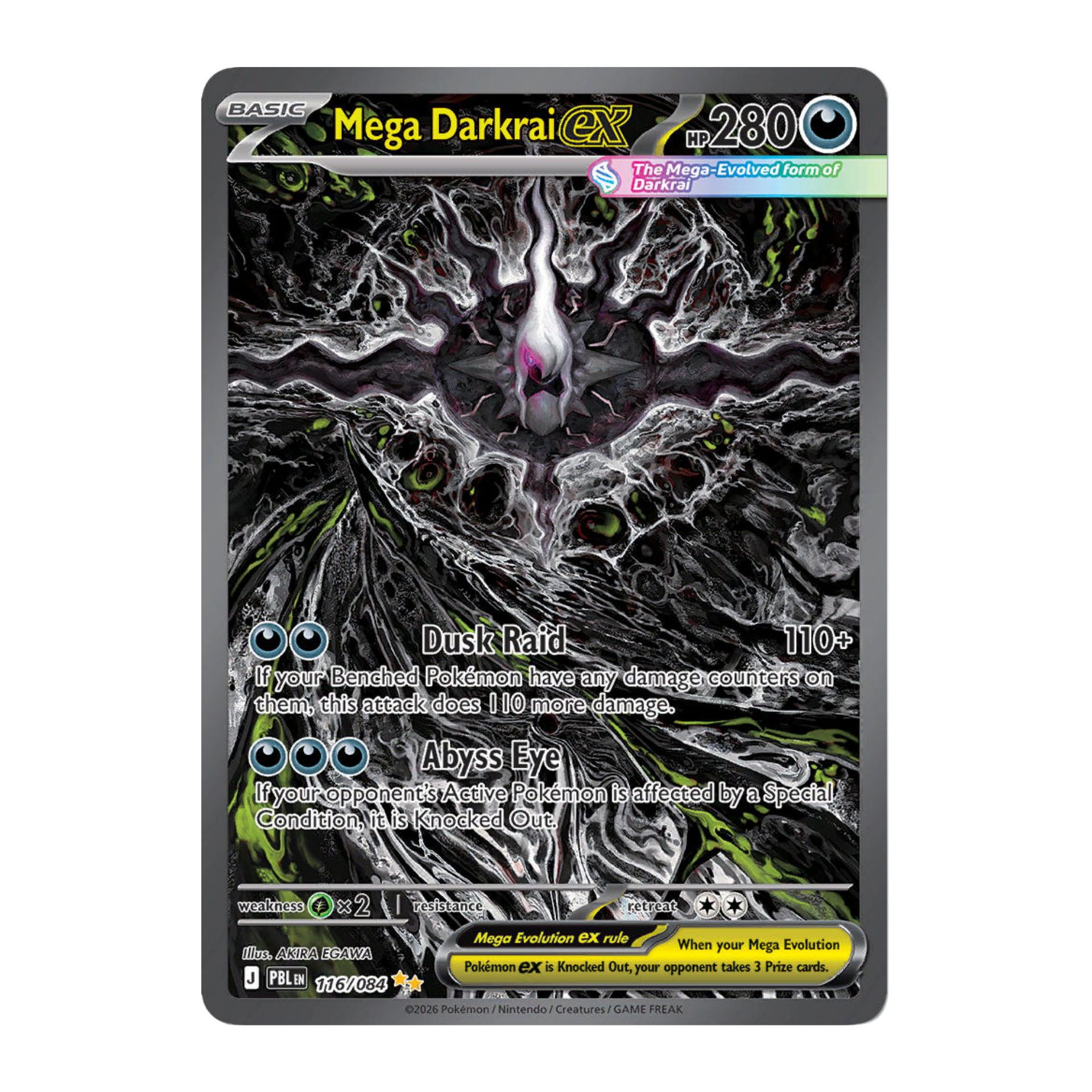 Mega Darkrai ex PBL 116 - NM Español