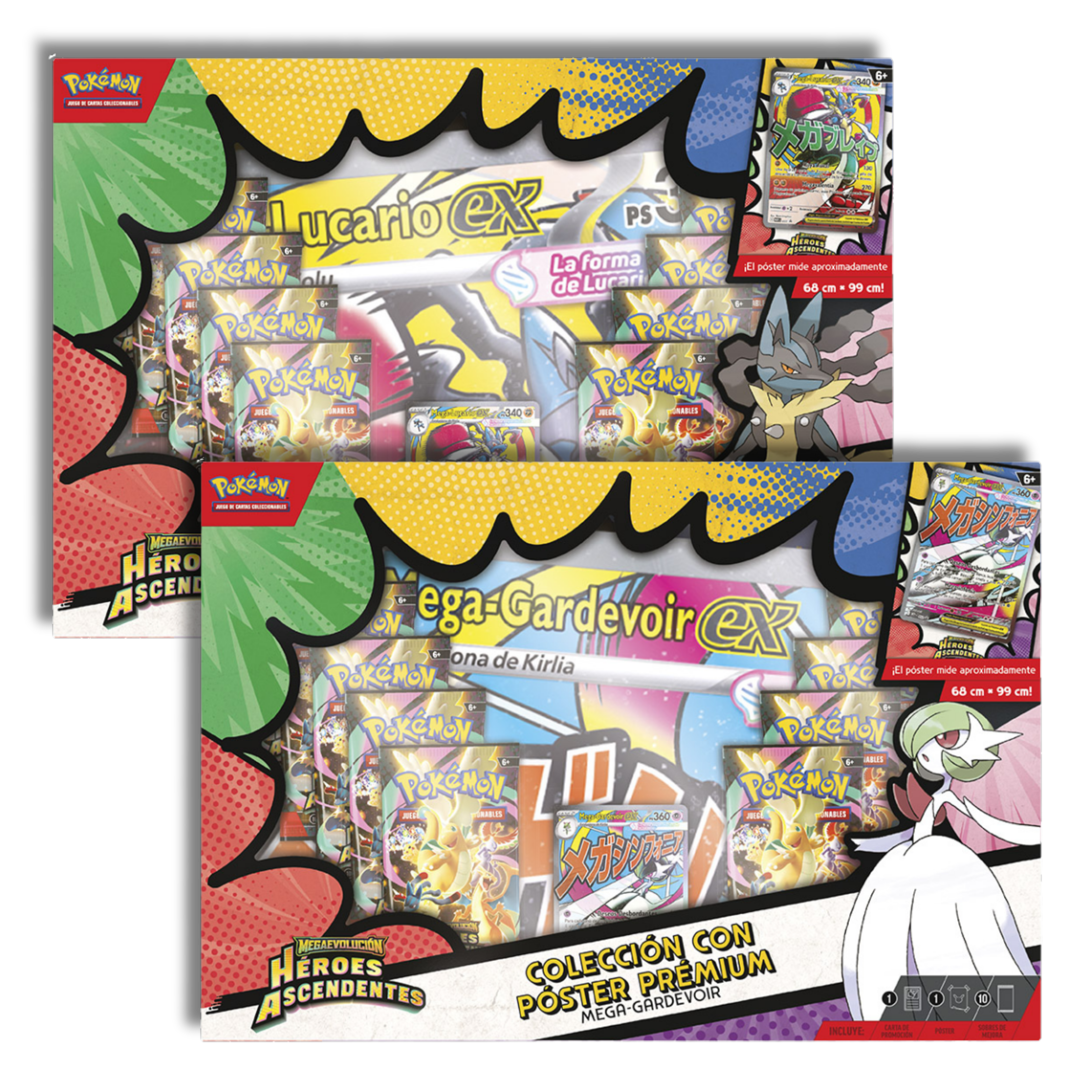 Caja Colección con Poster Premium Héroes Ascendentes - Español