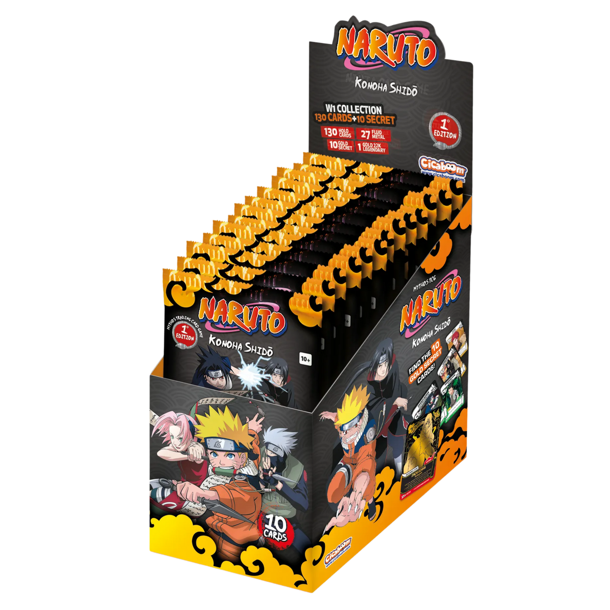 Caja de 24 Sobres Naruto Mythos TCG First Edition - Ingles