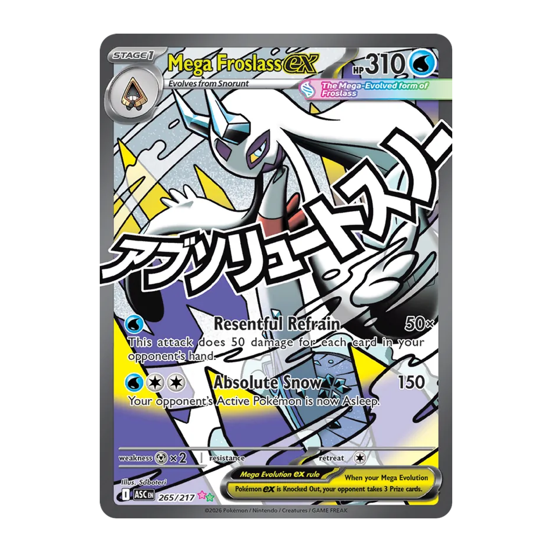 Mega Froslass ex ASC 265 - NM Español