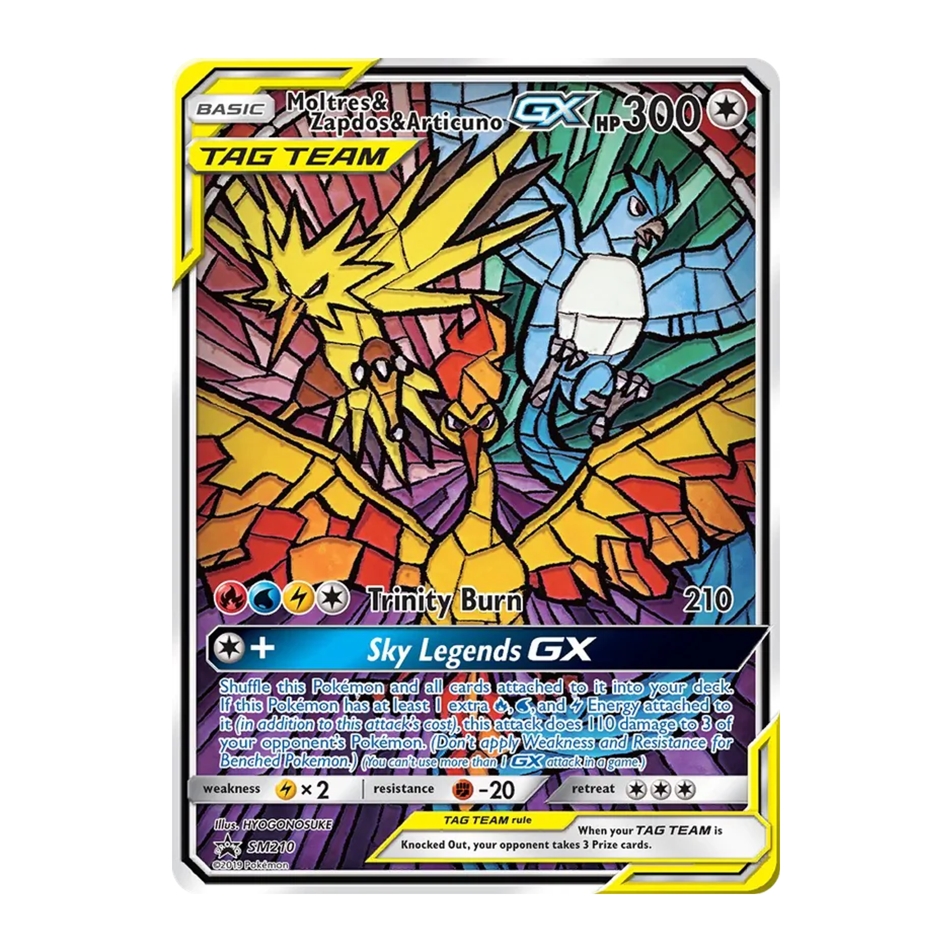Moltres & Zapdos & Articuno GX SMP SM210 - NM Inglés