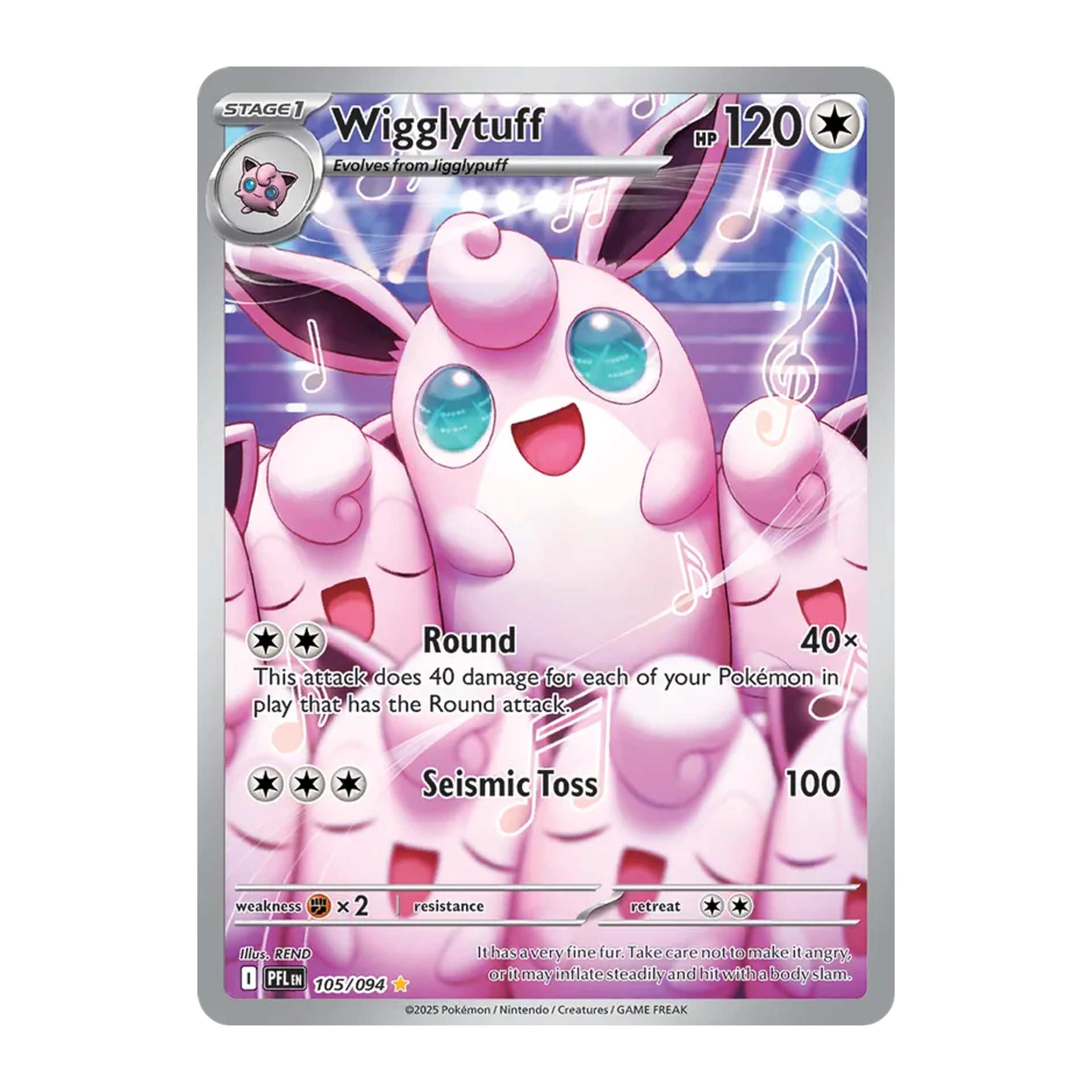 Wigglytuff PFL 105 - NM Inglés