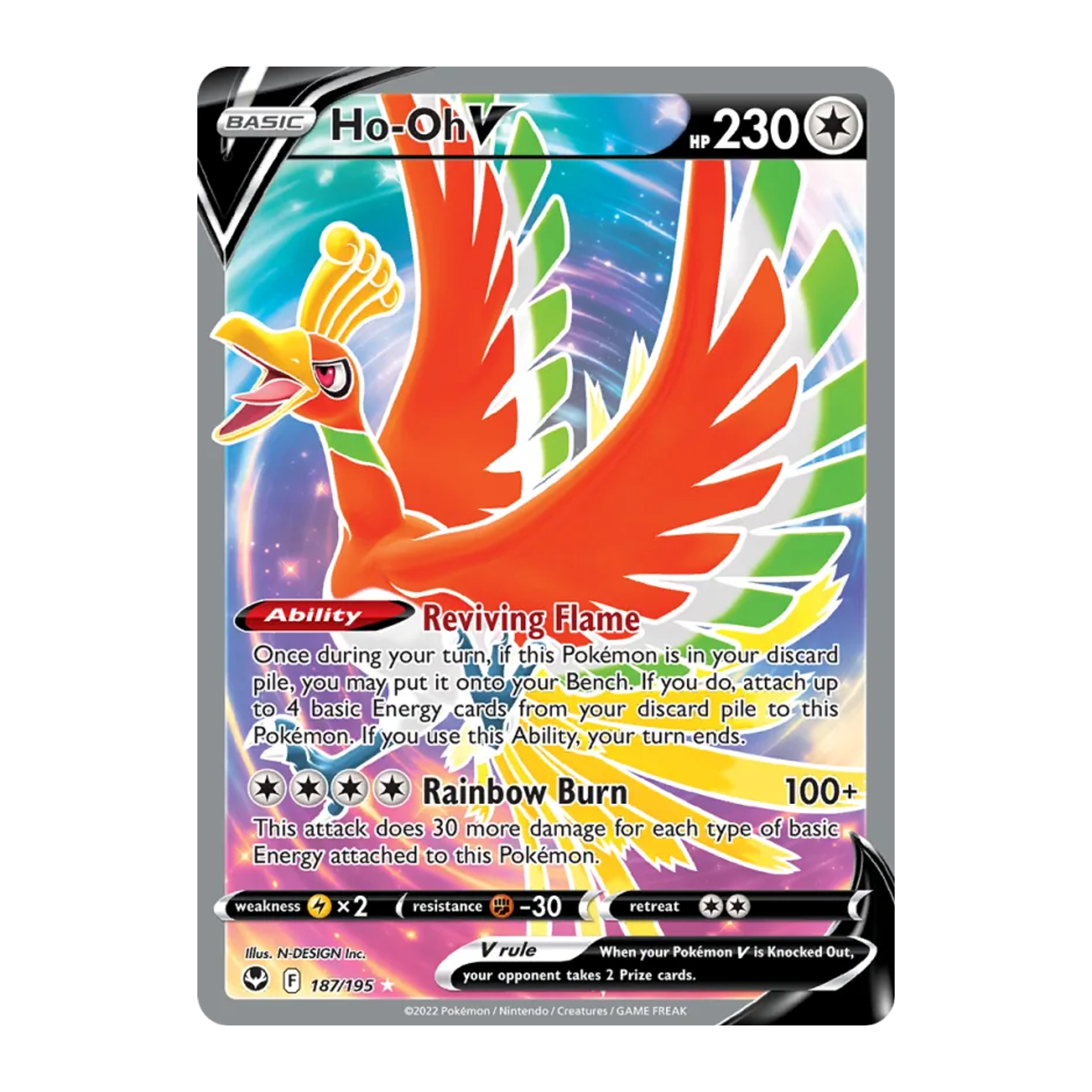 Ho-Oh V SIT 187 - NM Inglés