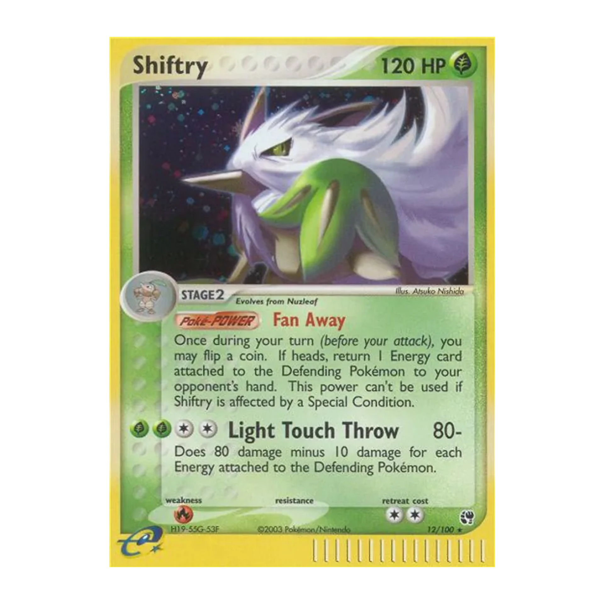 Shiftry Holo SS 12 - LP Inglés