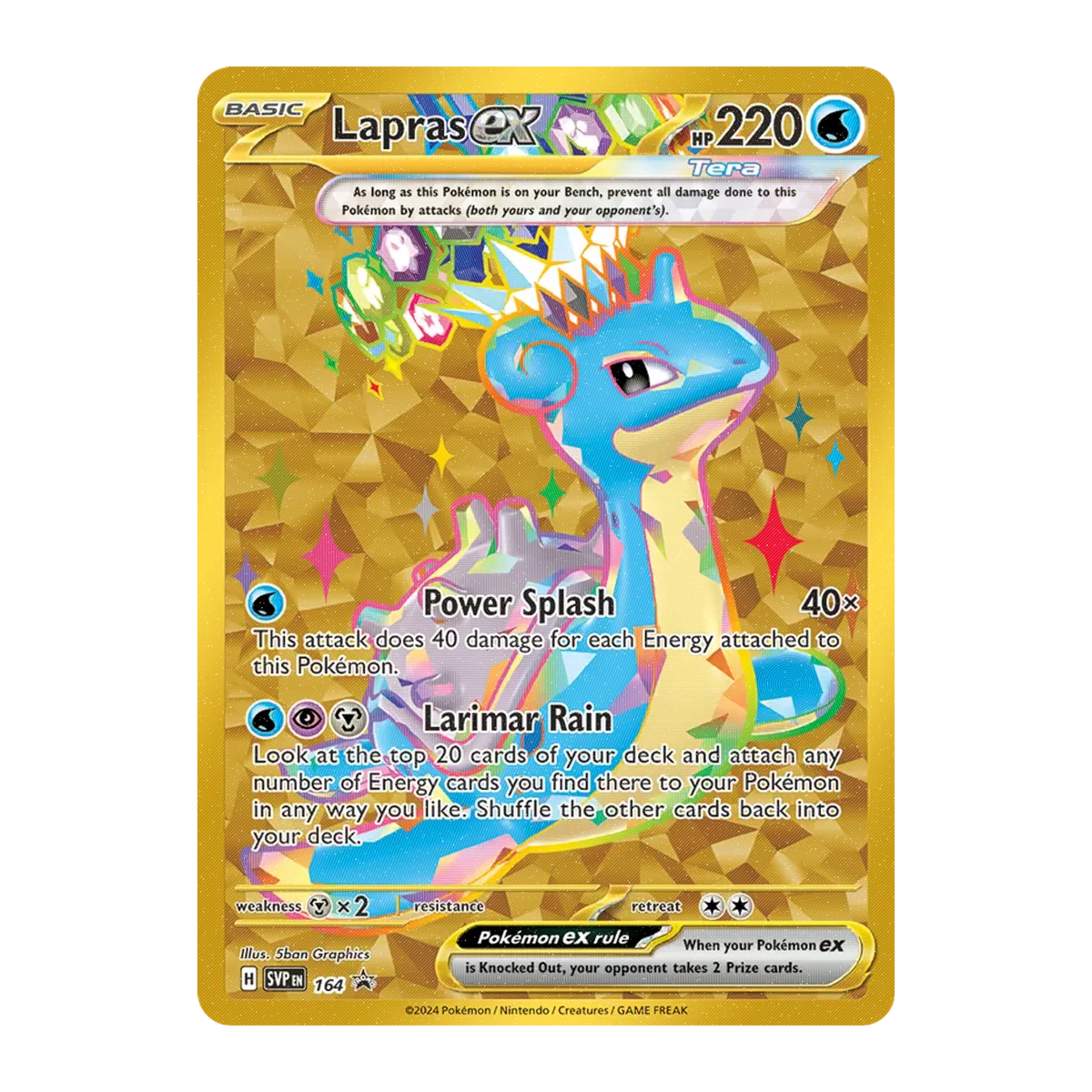 Lapras EX SVP 164 - NM Inglés