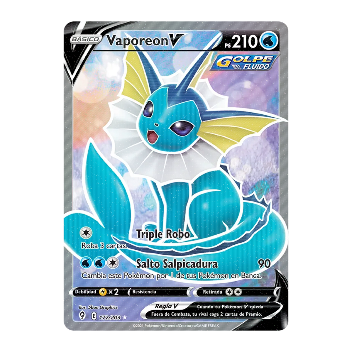 Vaporeon V EVS 172 - NM Español