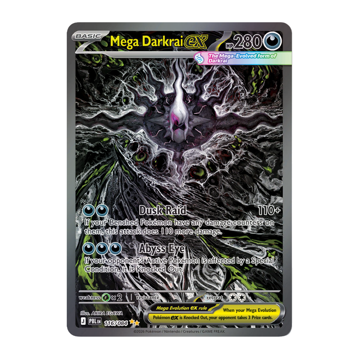 Mega Darkrai ex PBL 116 - NM Español