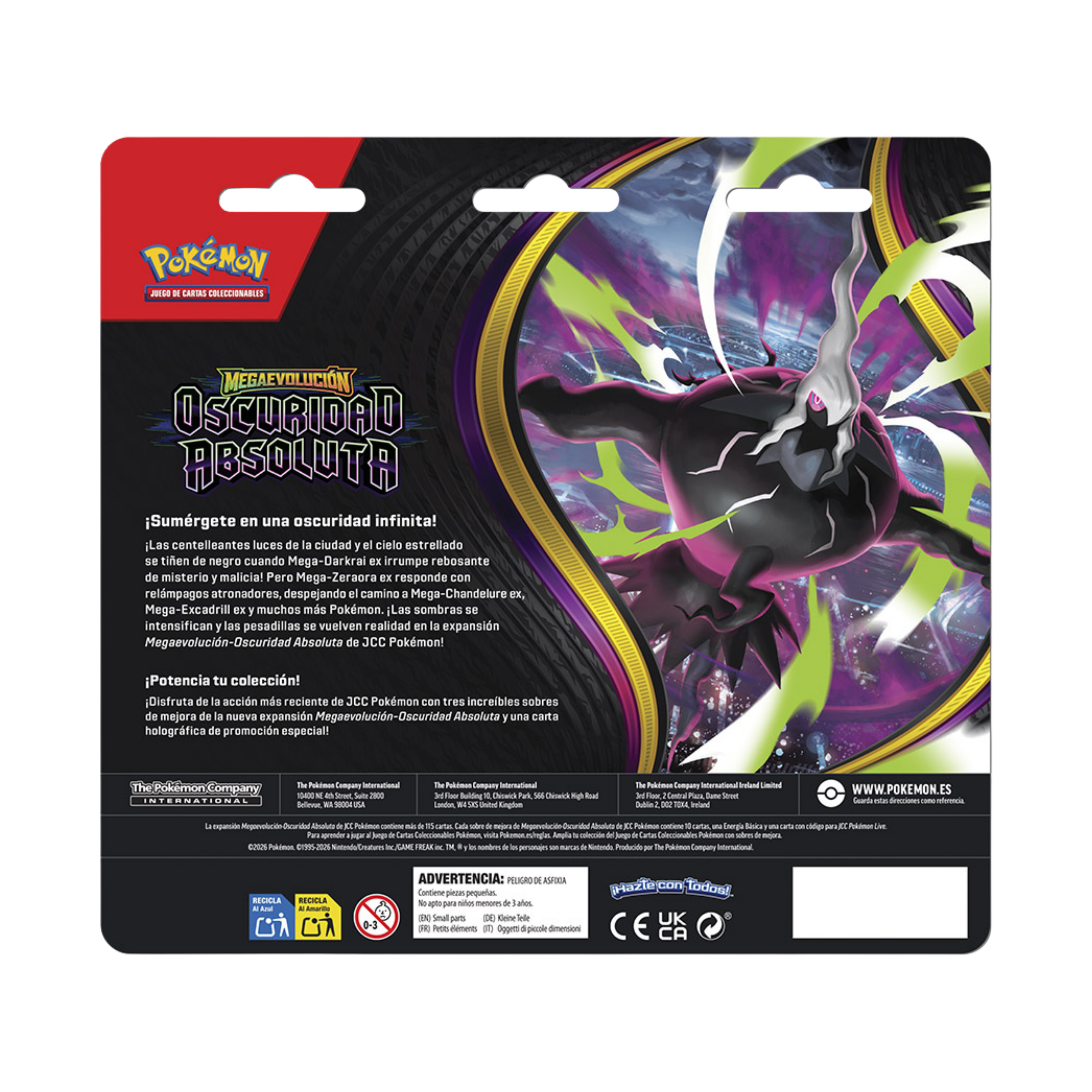 Blister Pokemon Pitch Black - Ingles