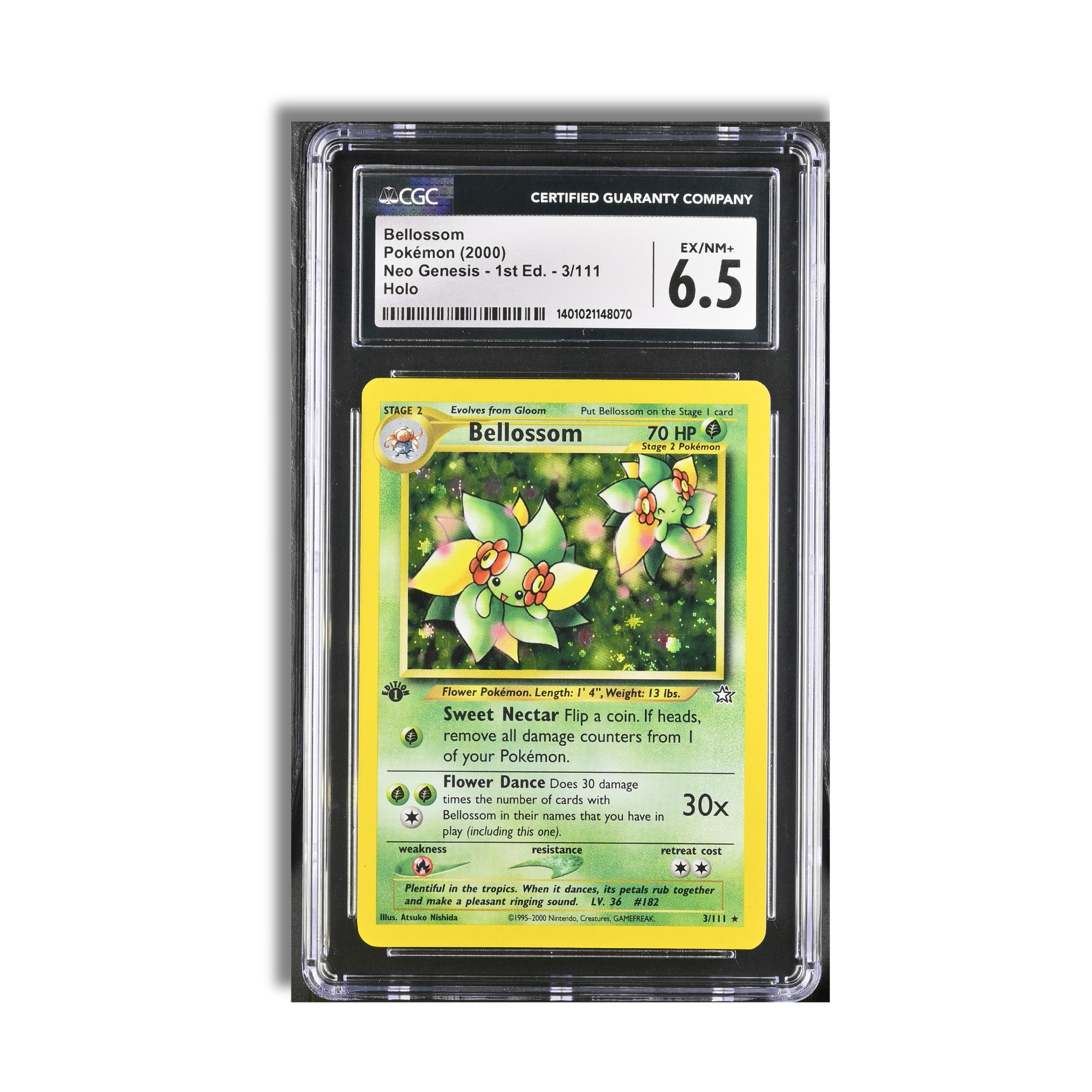 Bellosom 英語版 3/111 Bellossom Neo Genesis 1st Ed. Holo 3/111 - CGC 6.5