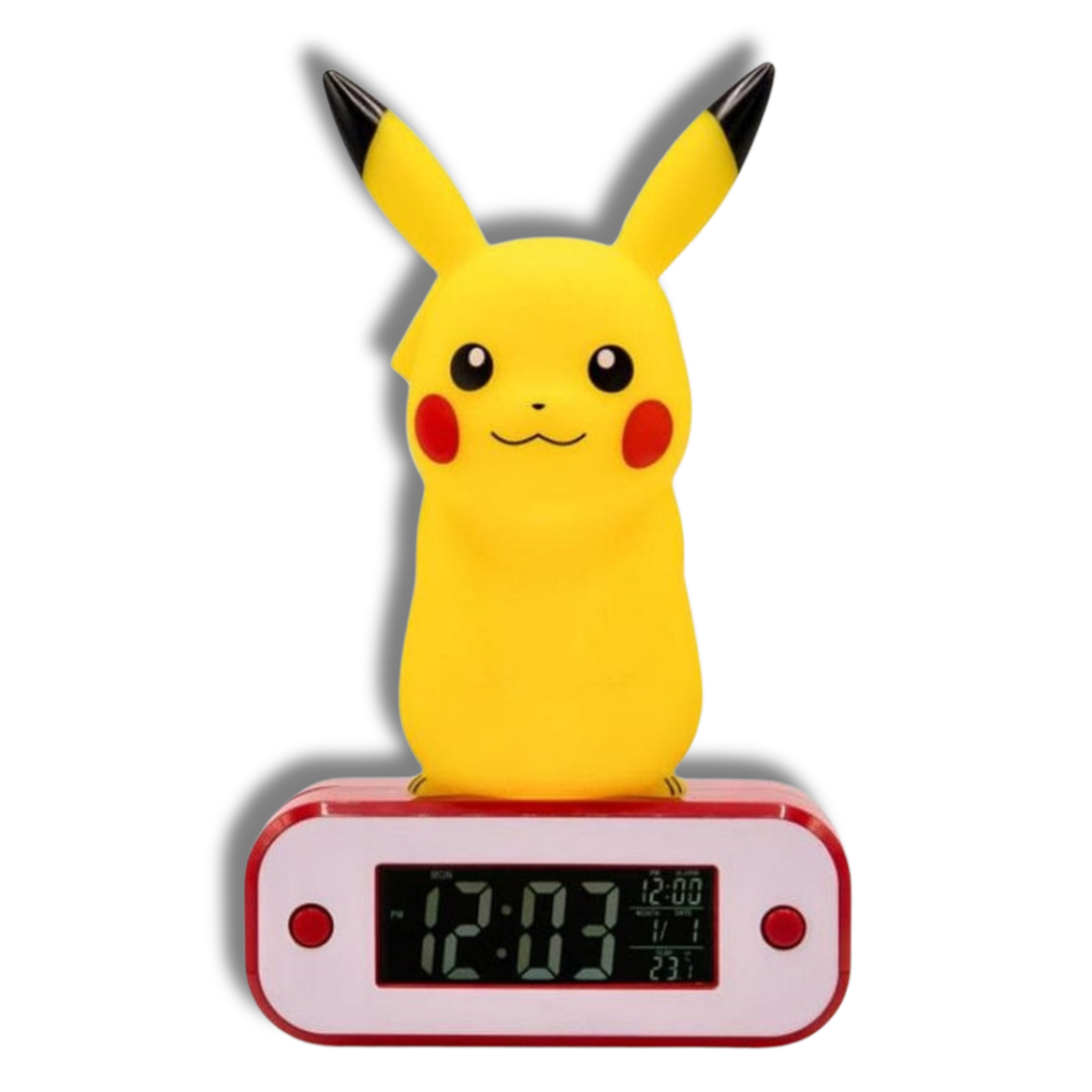 Lámpara LED Reloj Despertador Pikachu 20cm - Pokemon