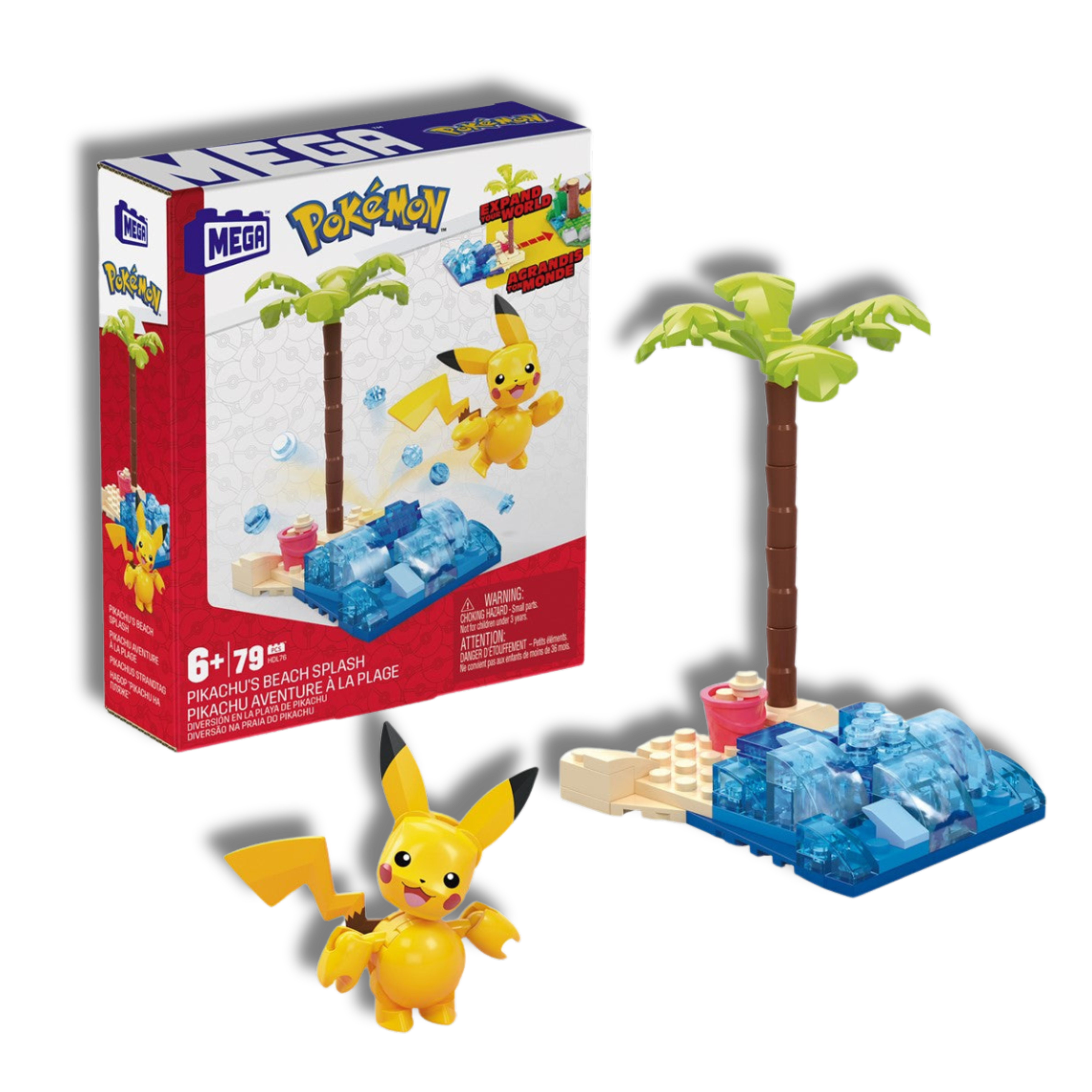 Mega Construx Pikachu en la Playa - Pokemon