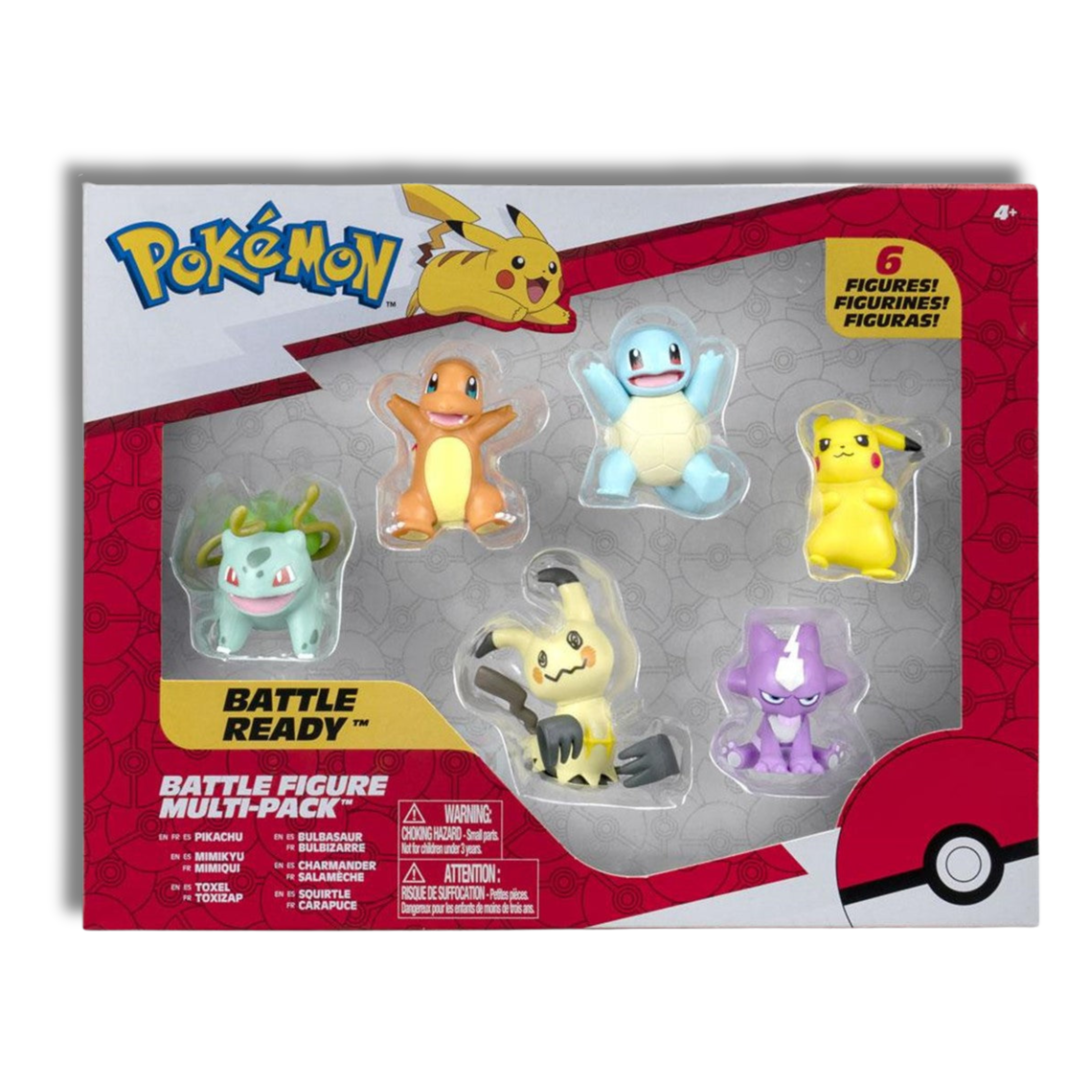 Pack de 6 Figuras de Batalla - Pokemon