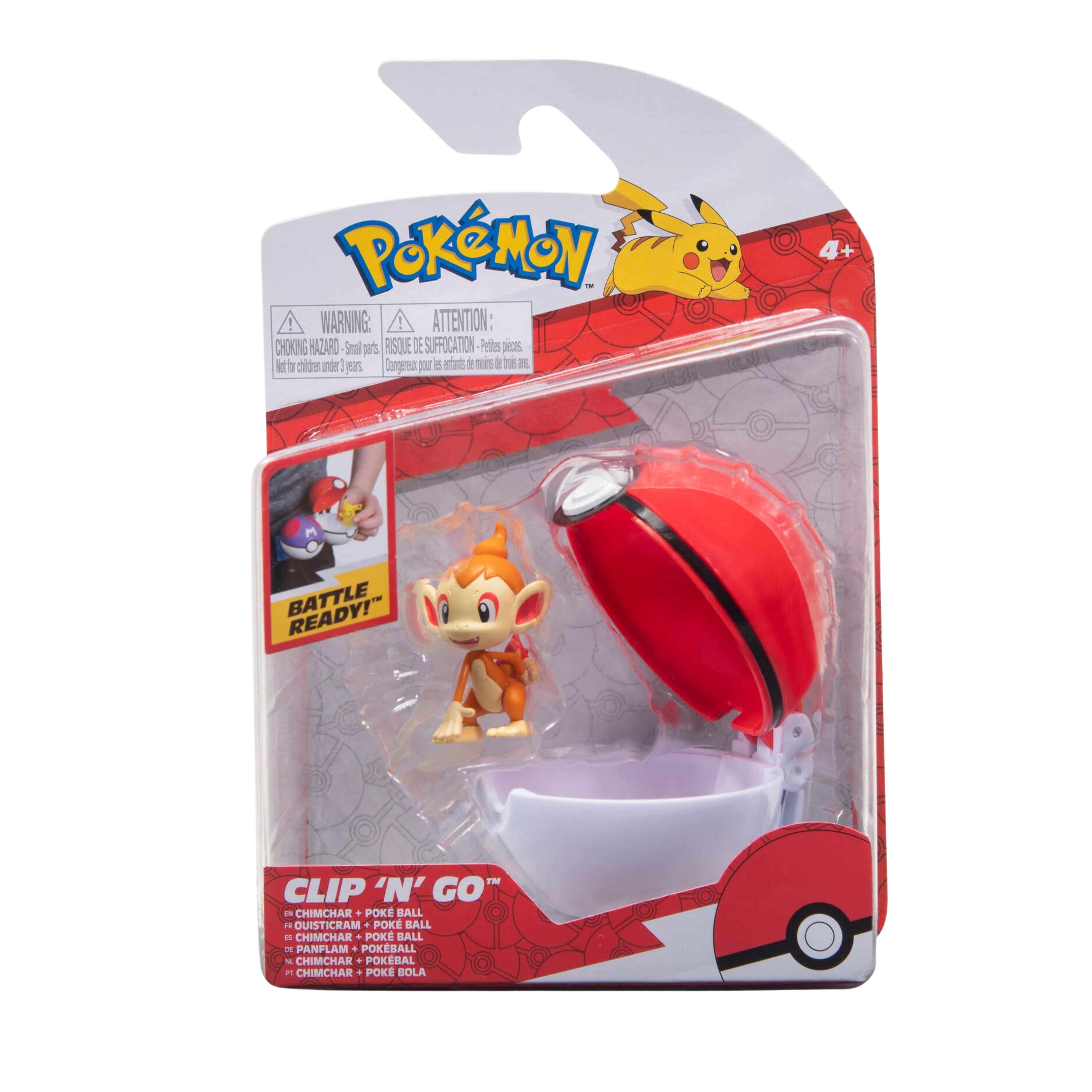 PokeBall Clip 'N' Go Chimchar + Poke Ball - Pokemon