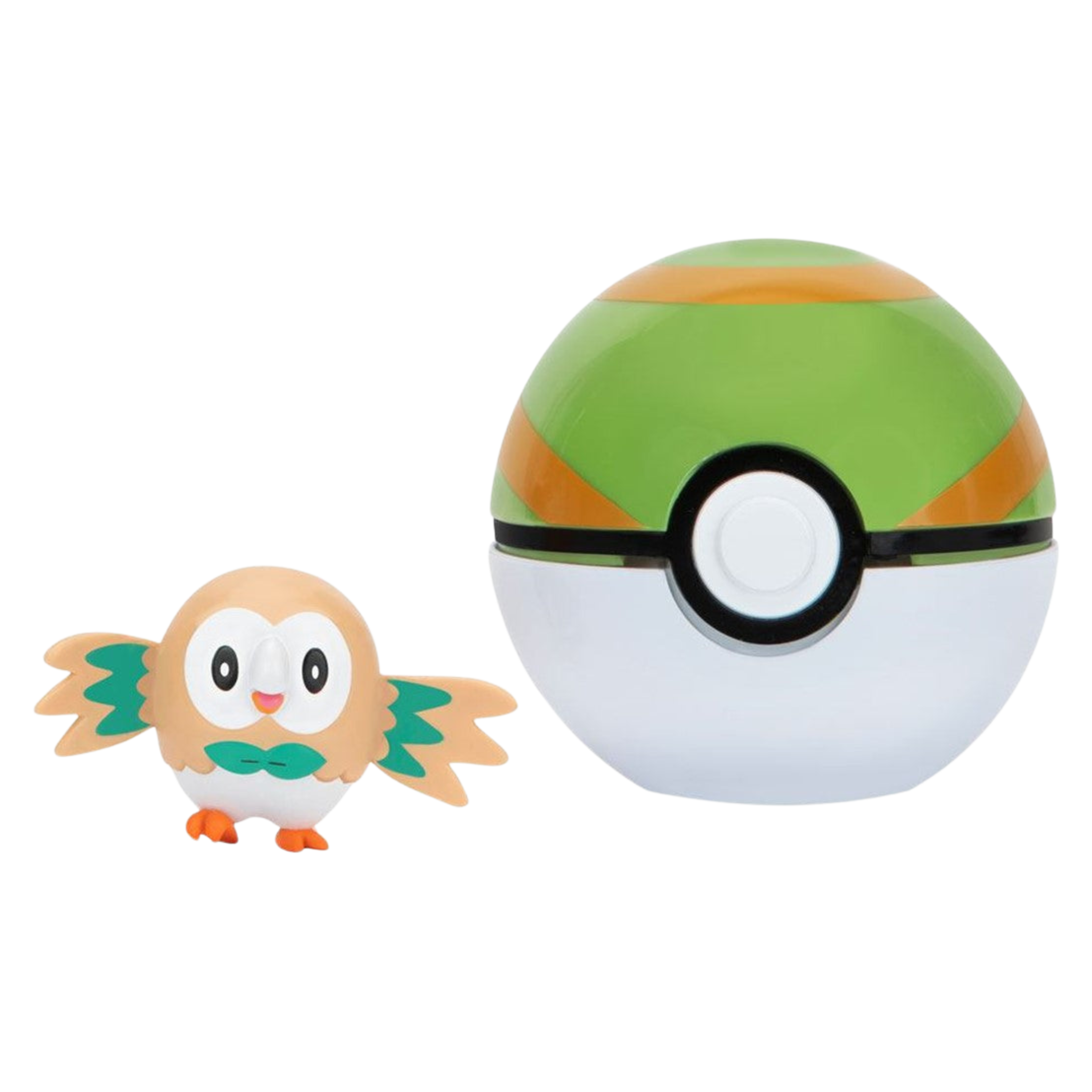 PokeBall Clip 'N' Go Rowlet + Nido Ball - Pokemon