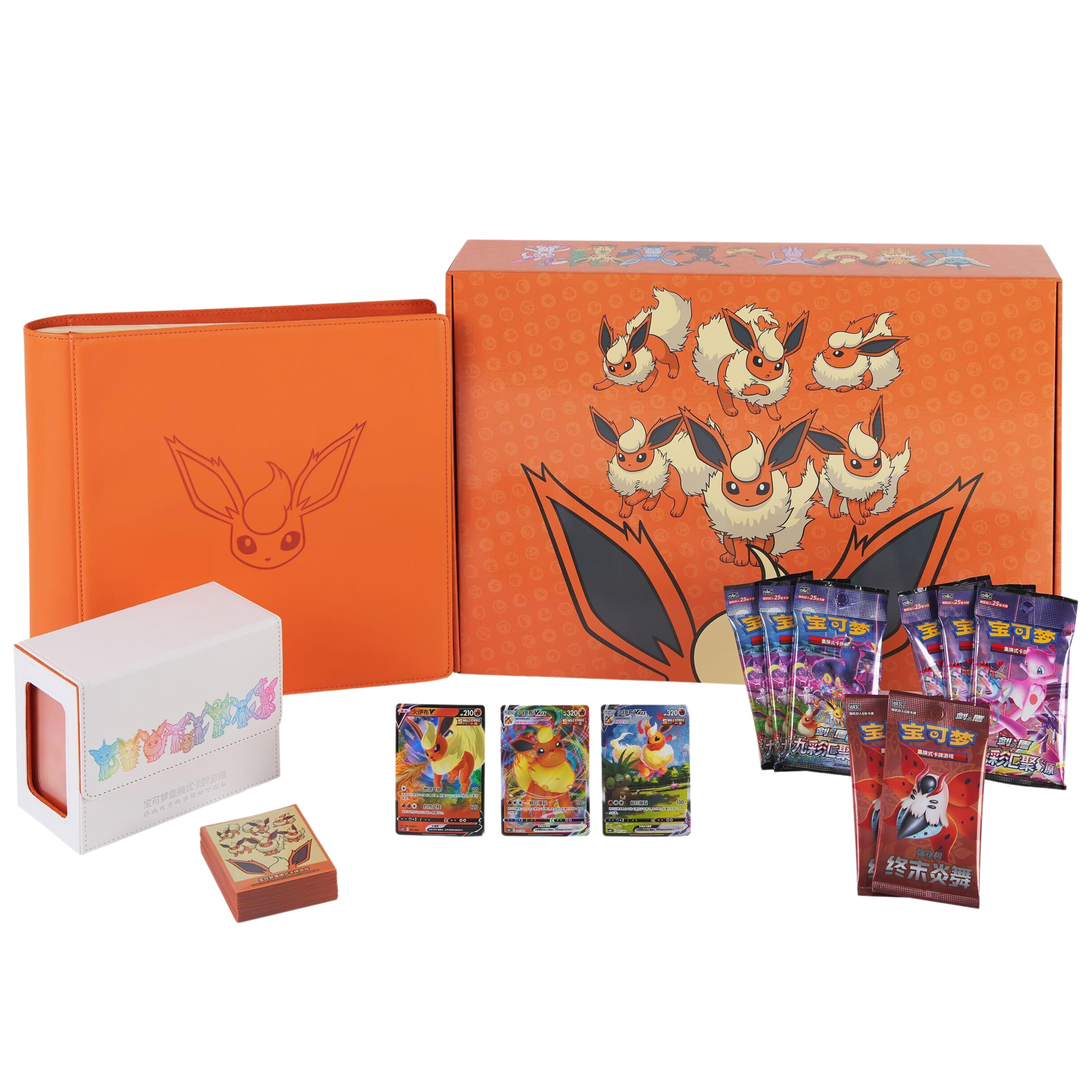 Caja Flareon VMAX Gift Box - Chino