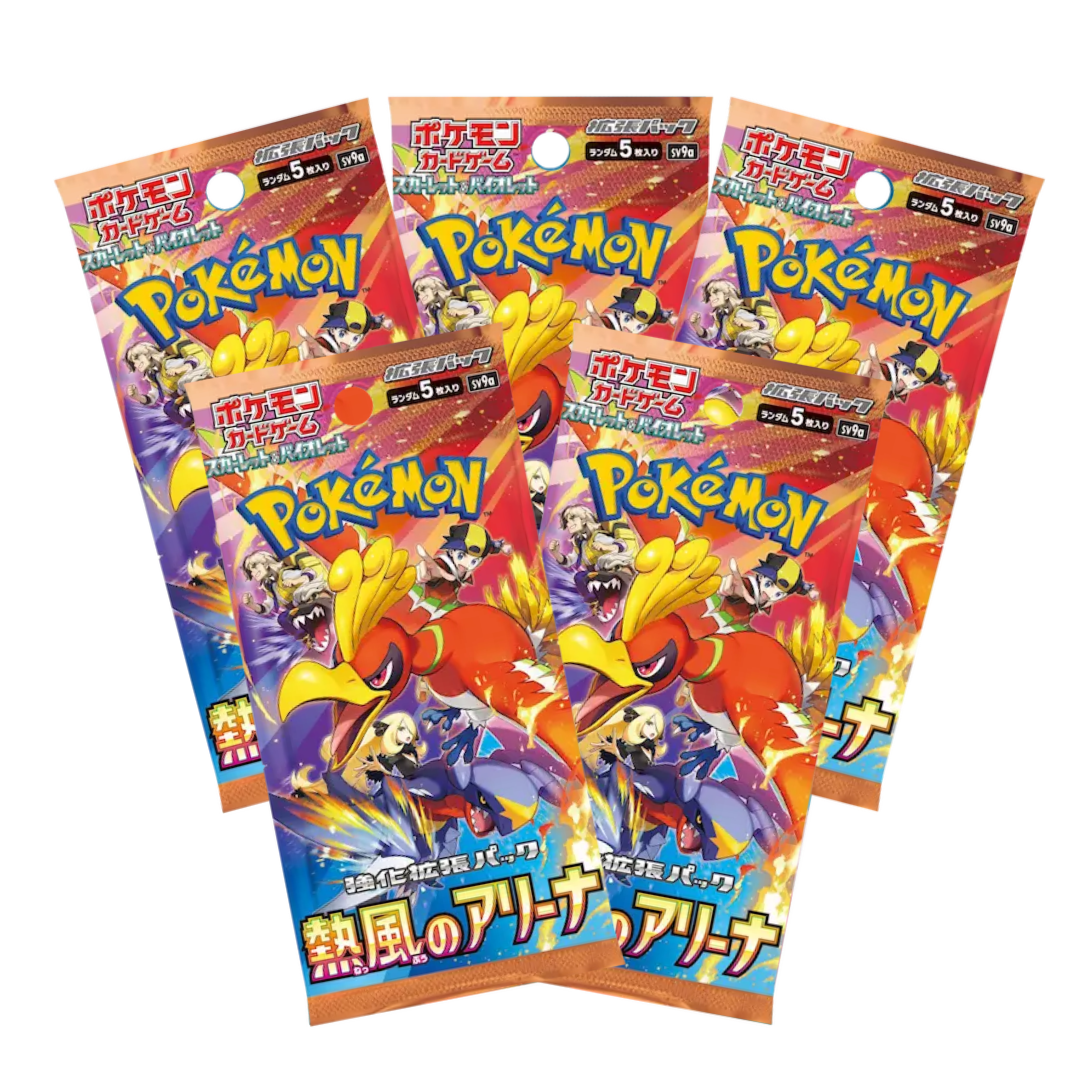 Pack 5 Sobres Pokemon Heat Wave Arena - Japones