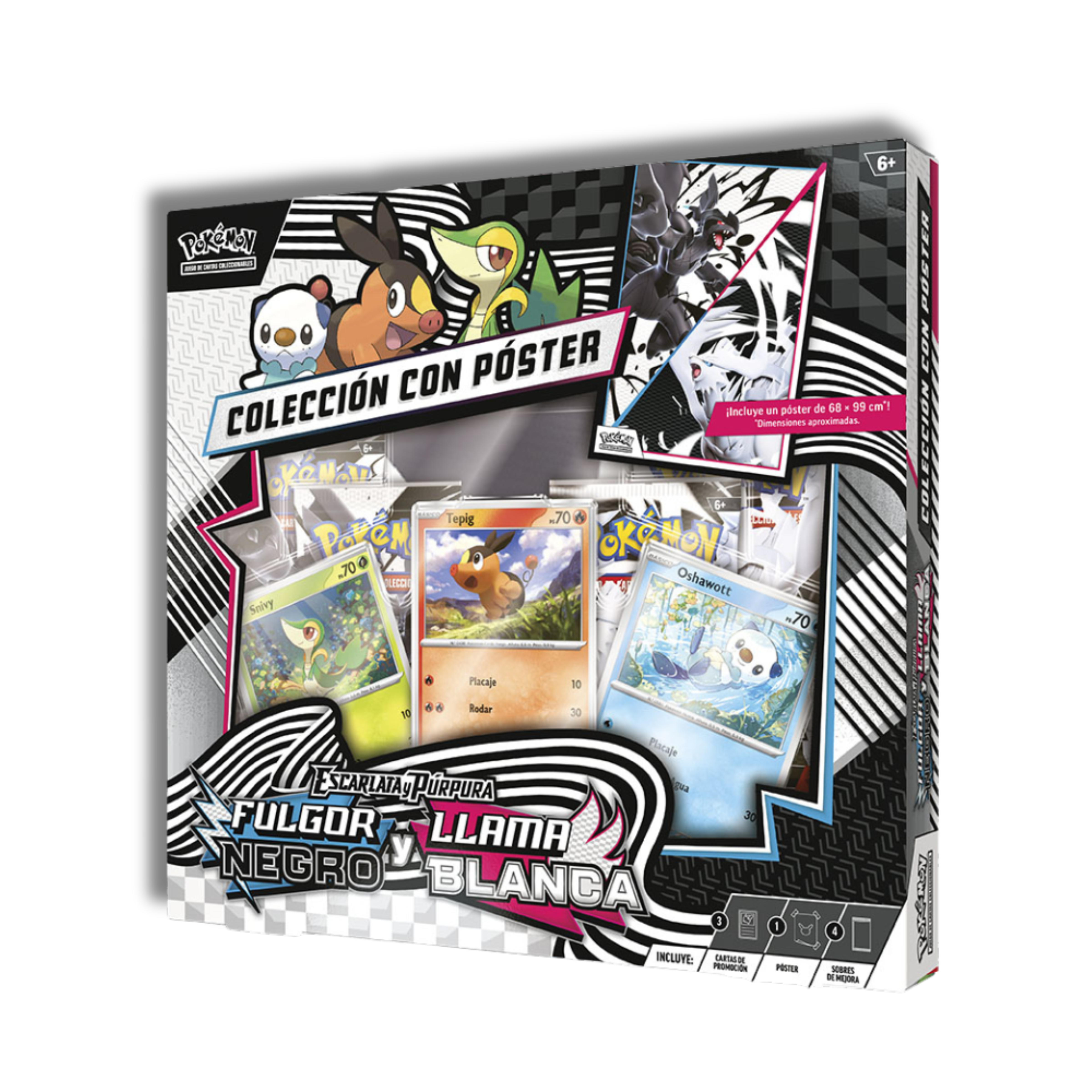 Caja Colección con Poster Fulgor Negro y Llama Blanca - Español