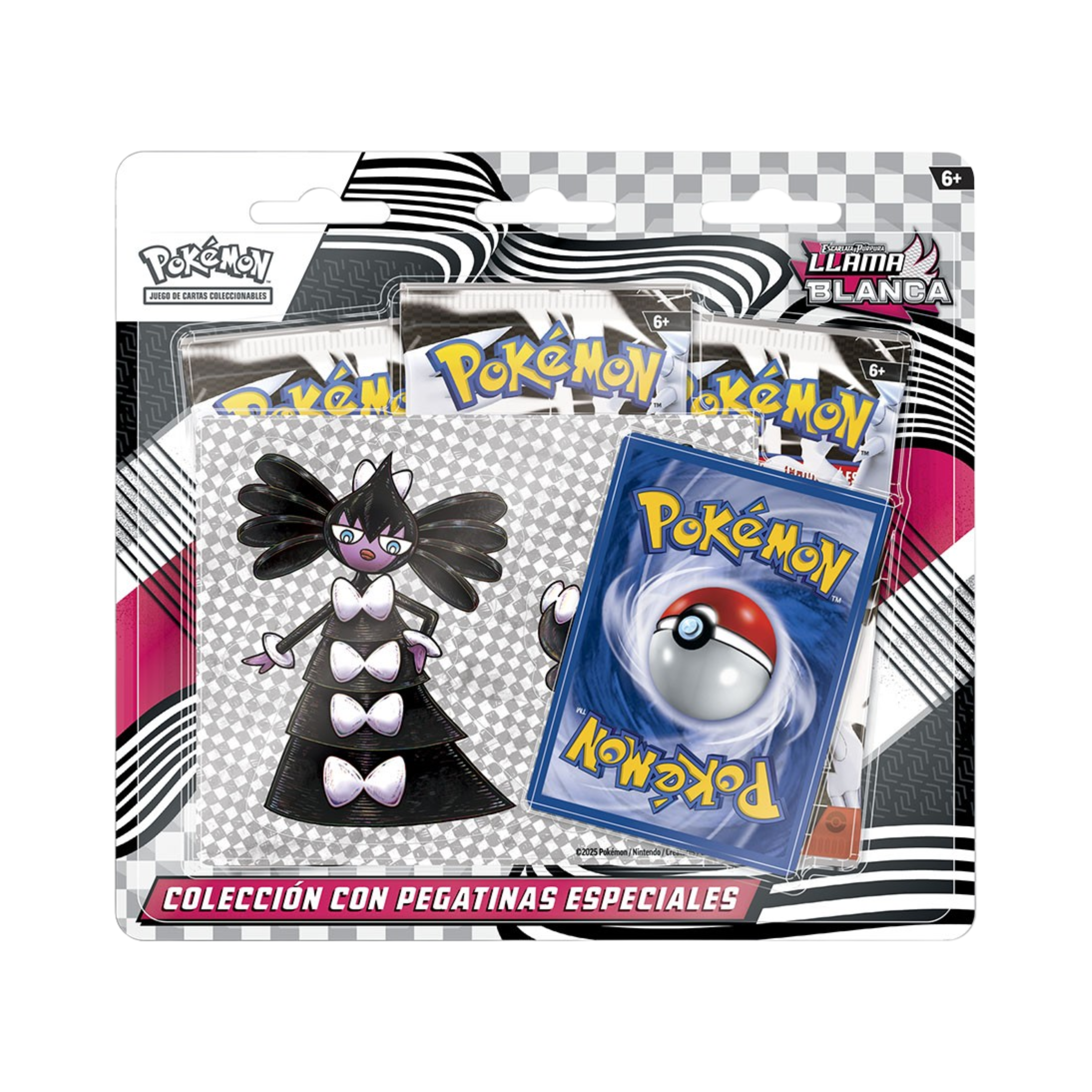 Blister Colección con Pegatinas Especiales Llama Blanca - Español
