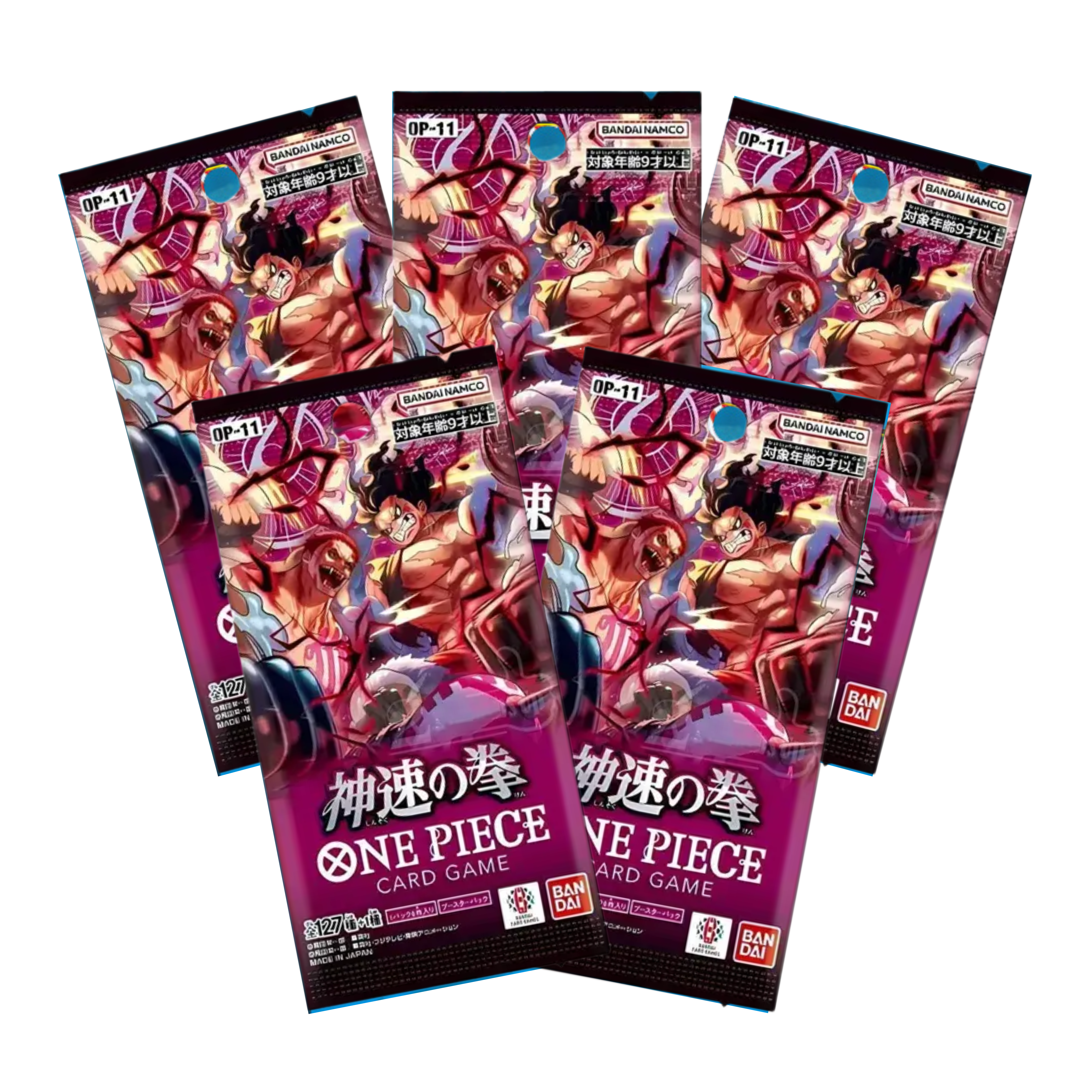 Pack 5 Sobres OP11 A Fist Divine Speed - Japones