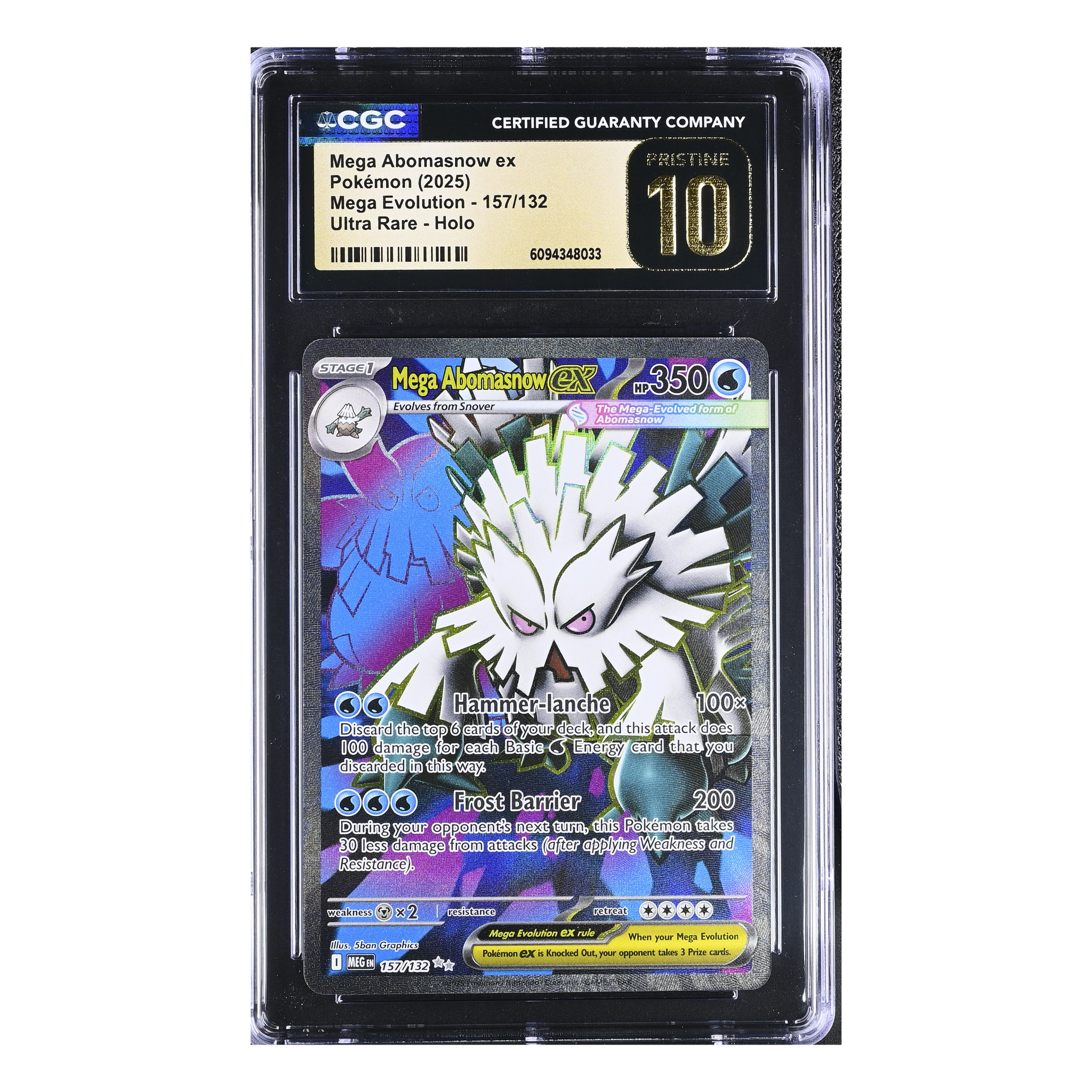 pokemon mega abomasnow ex card Mega Abomasnow EX (2025) Mega Evolution
