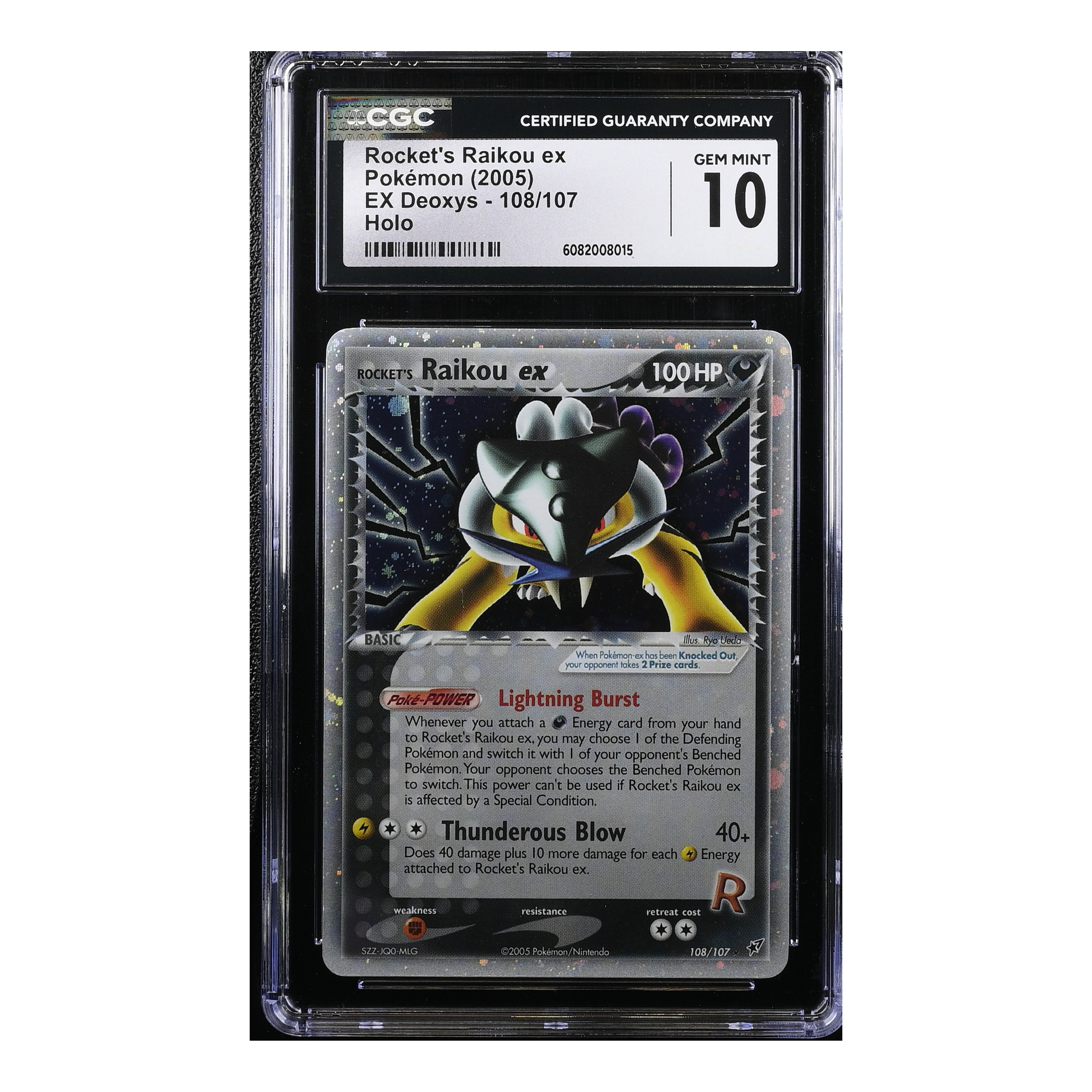 Rocket´s Raikou EX (2005) EX Deoxys Holo - CGC 10