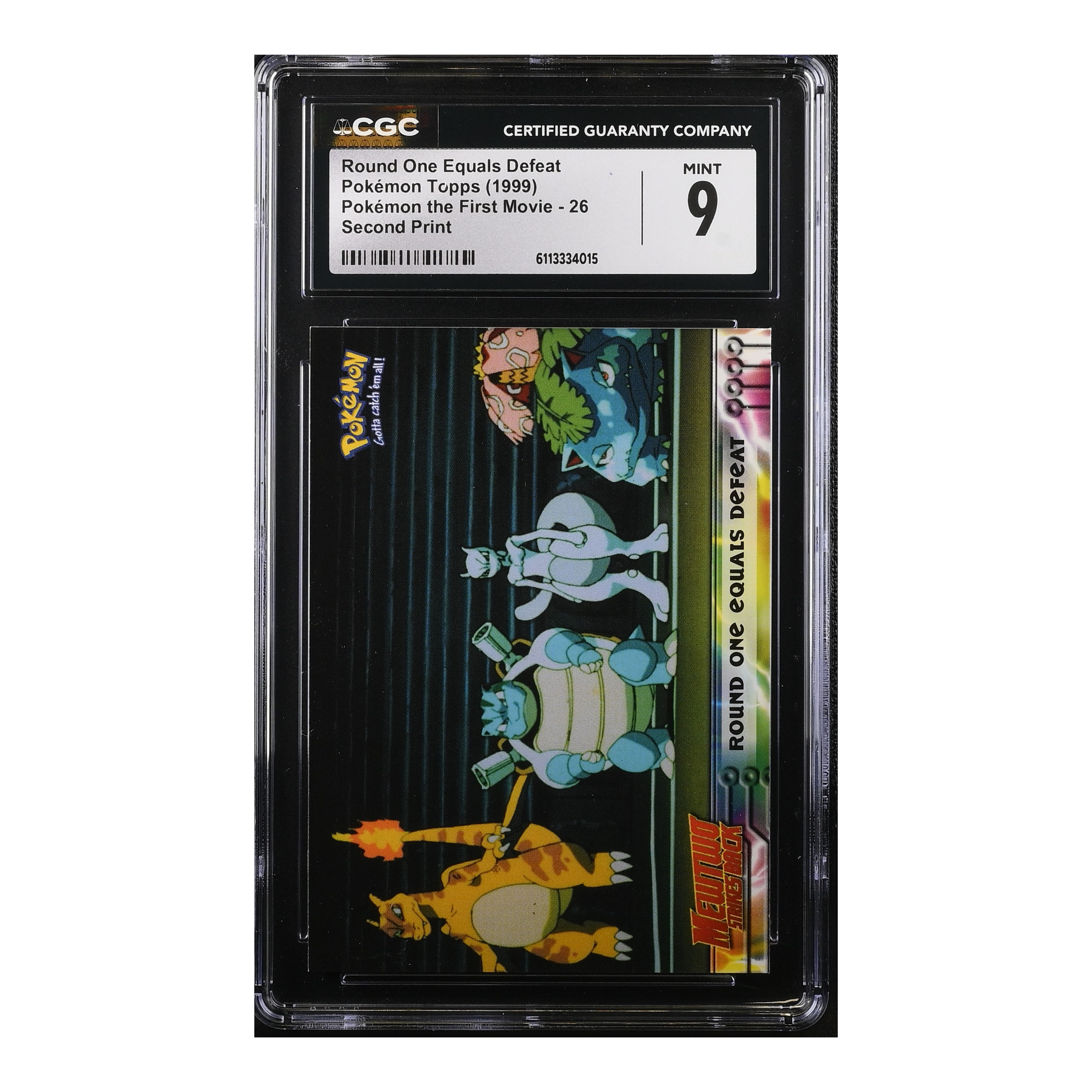 Round One Equals Defeat (1999) The First Movie Pokemon - CGC 9