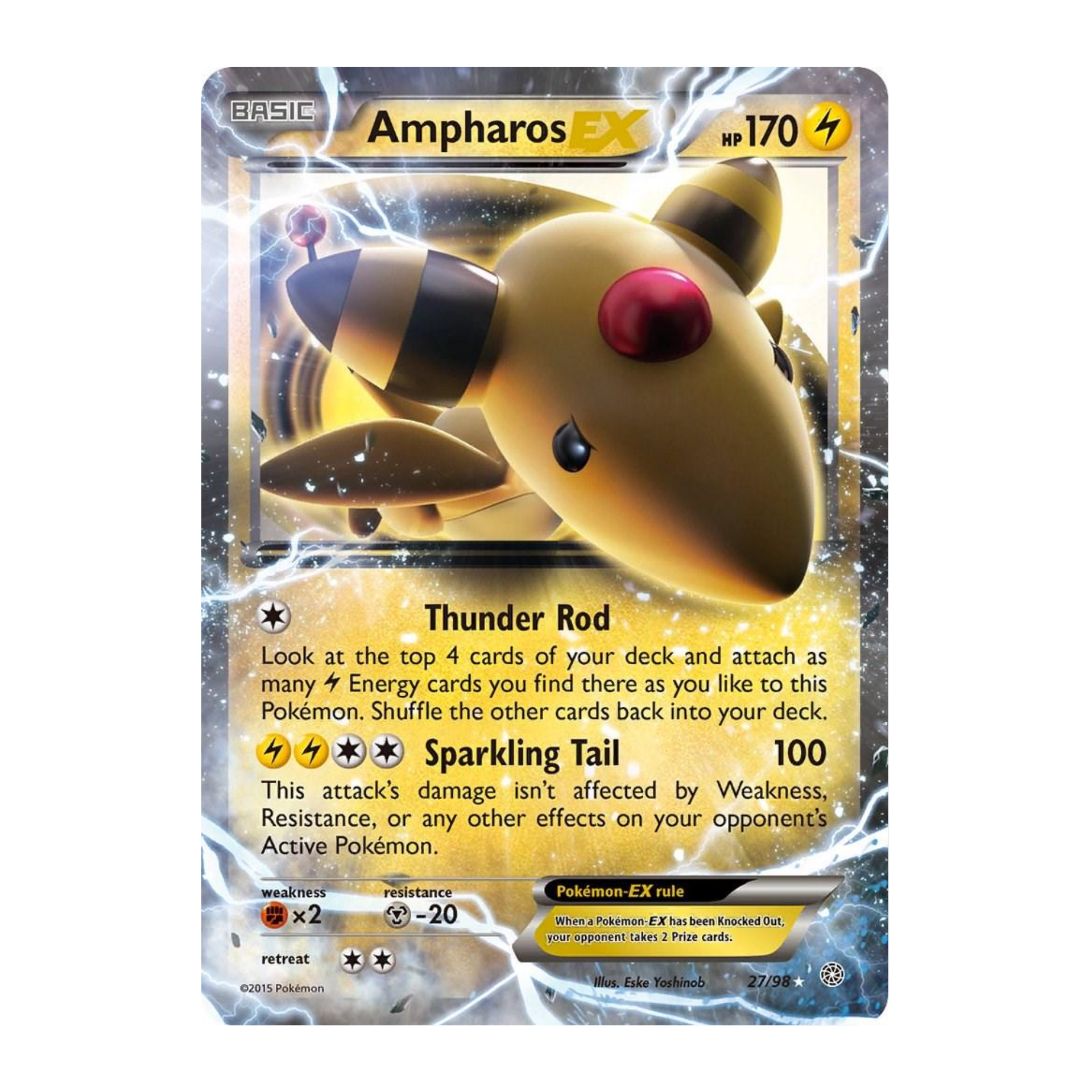 Ampharos EX AOR 27 - NM Español