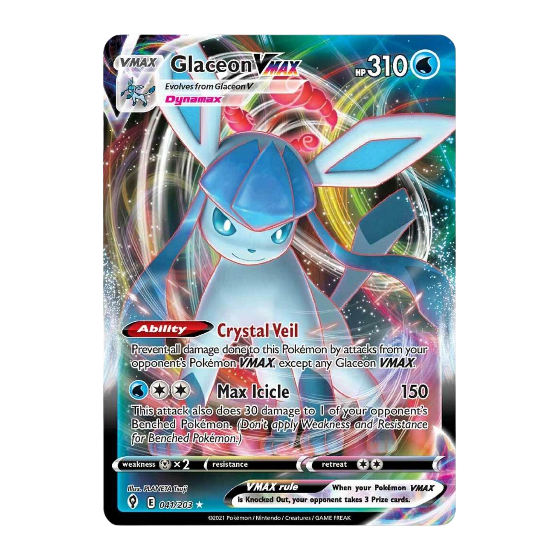 Glaceon VMAX EVS 041 - NM Español