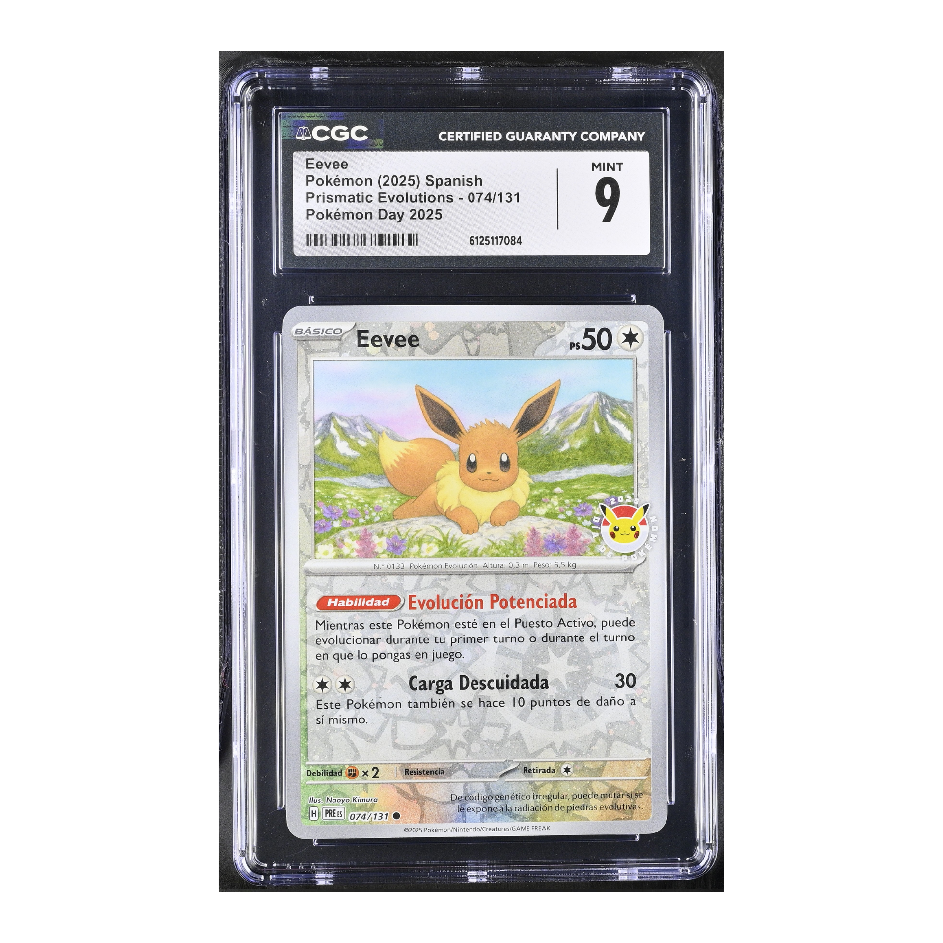 Eevee (2025) Pokémon Day Evoluciones Prismaticas - CGC 9