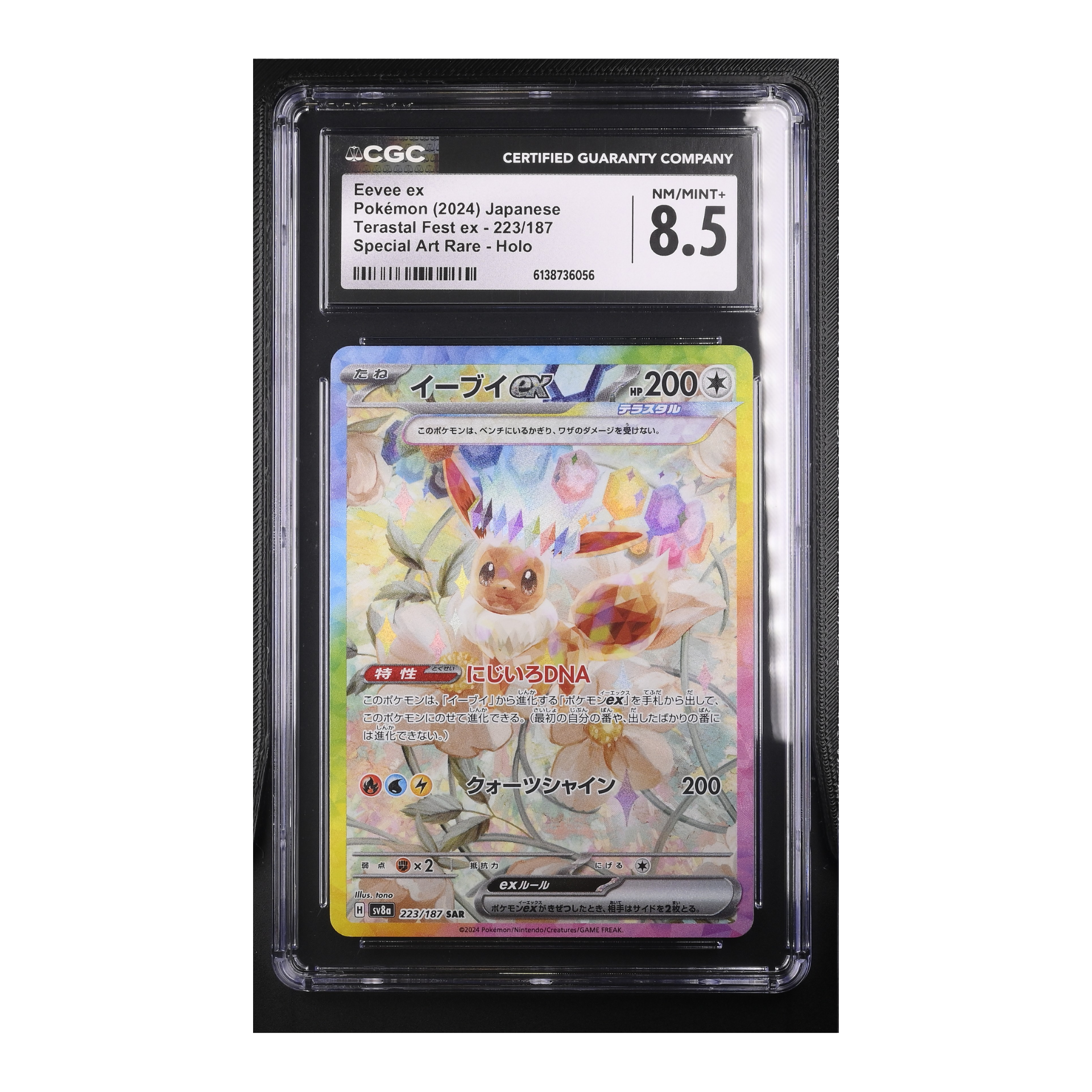Eevee EX (2024) Japanese Terastal Fest EX 223/187 - CGC 8.5