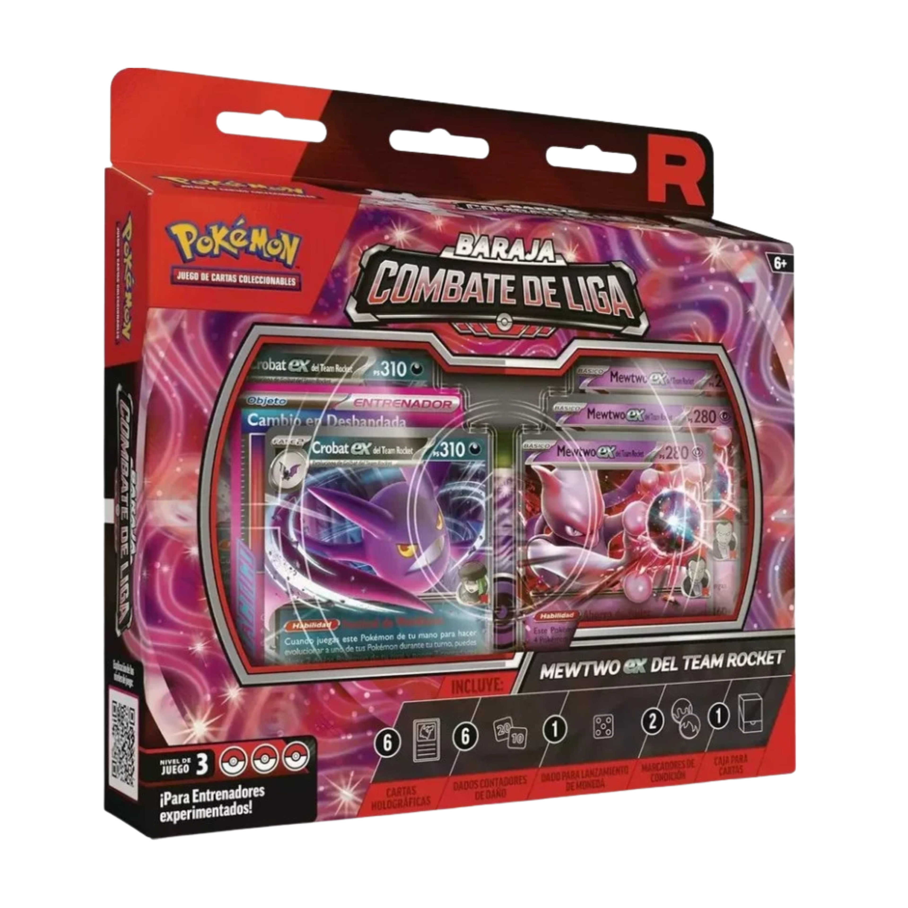Baraja Combate de Liga Mewtwo EX del Team Rocket - Español