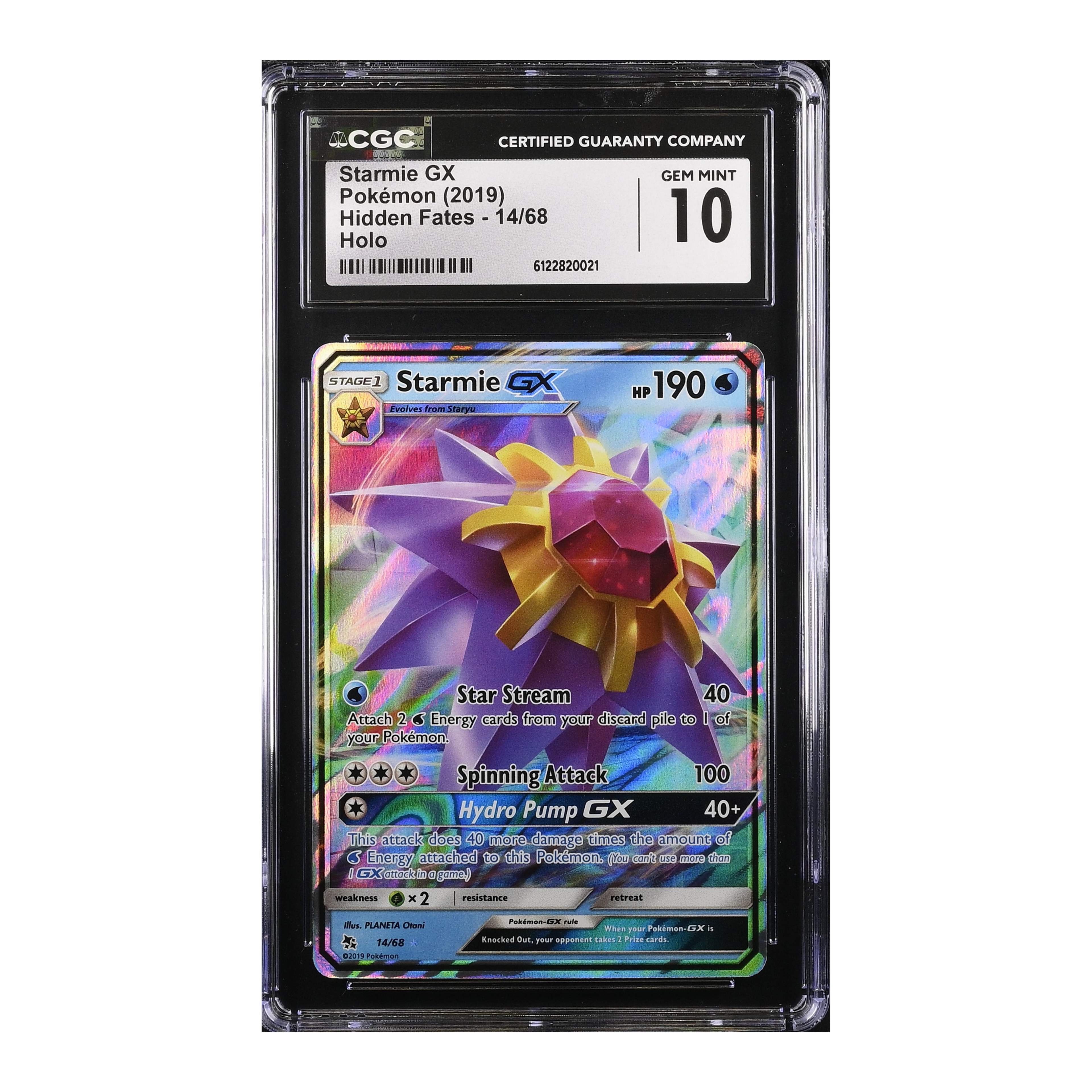 Starmie GX (2023) Hidden Fates - CGC 10
