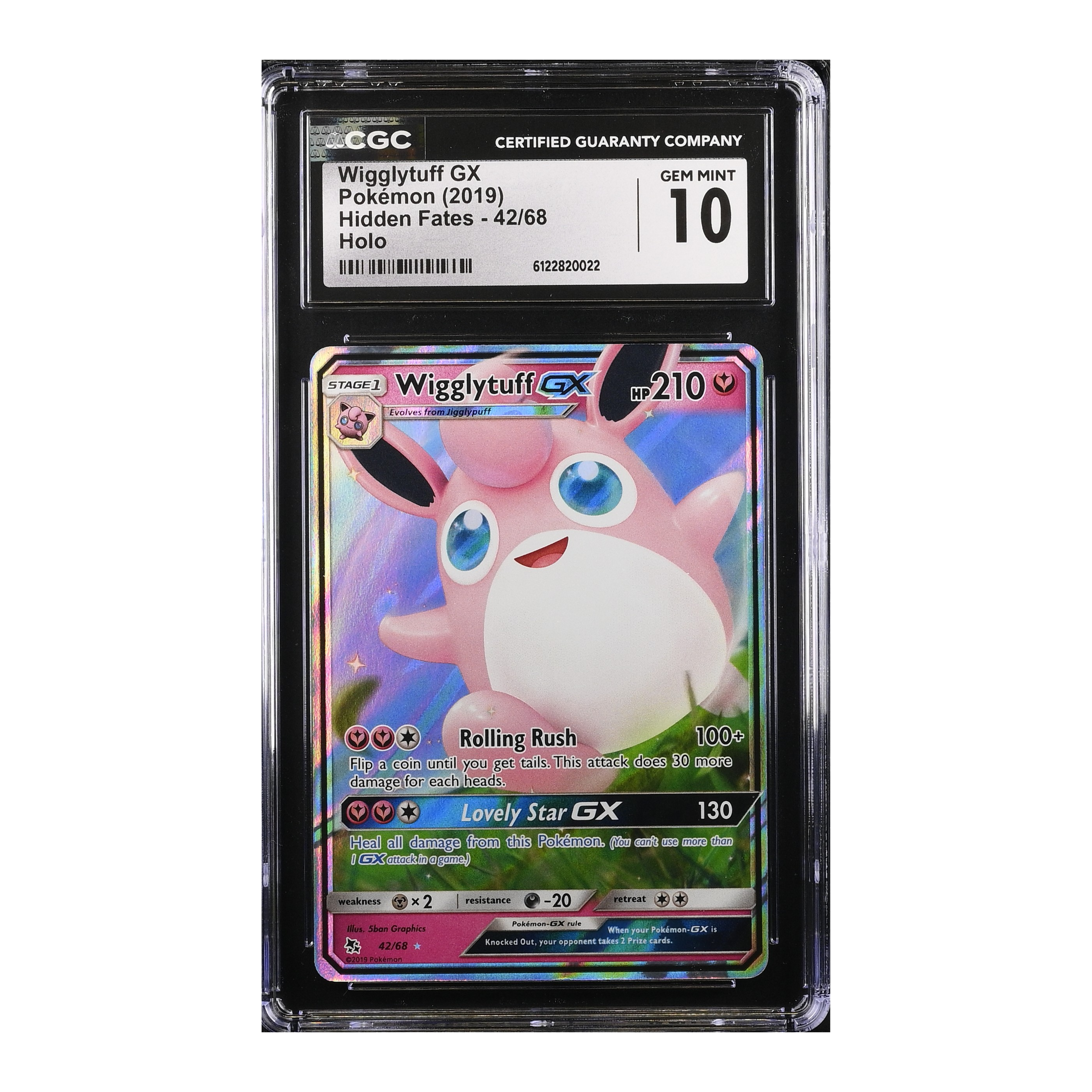 Wigglytuff GX (2019) Hidden Fates - CGC 10